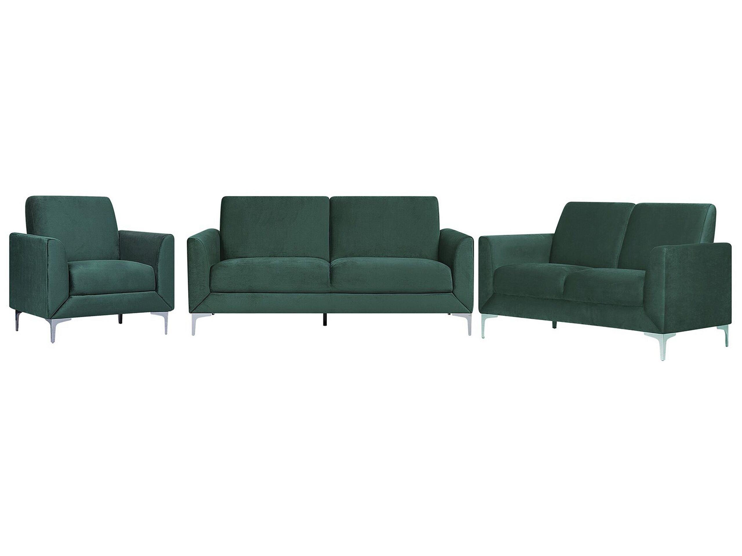 Beliani Wohnzimmer Set aus Samtstoff Modern FENES
