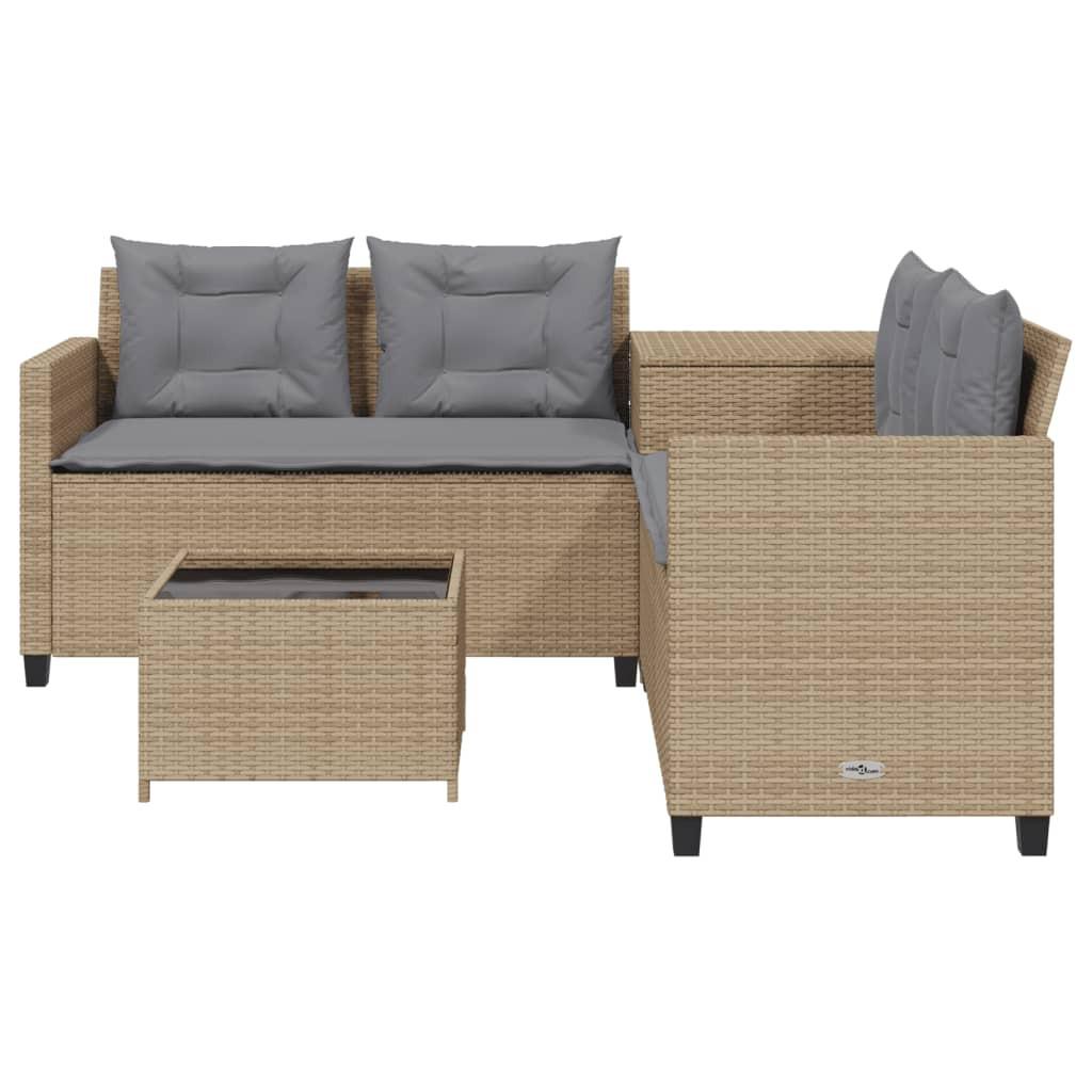 VidaXL Gartensofa poly-rattan