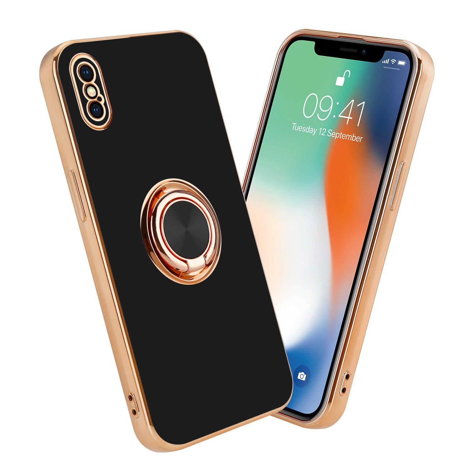 Cadorabo Hülle für Apple iPhone XS MAX mit Ring - Schutzhülle