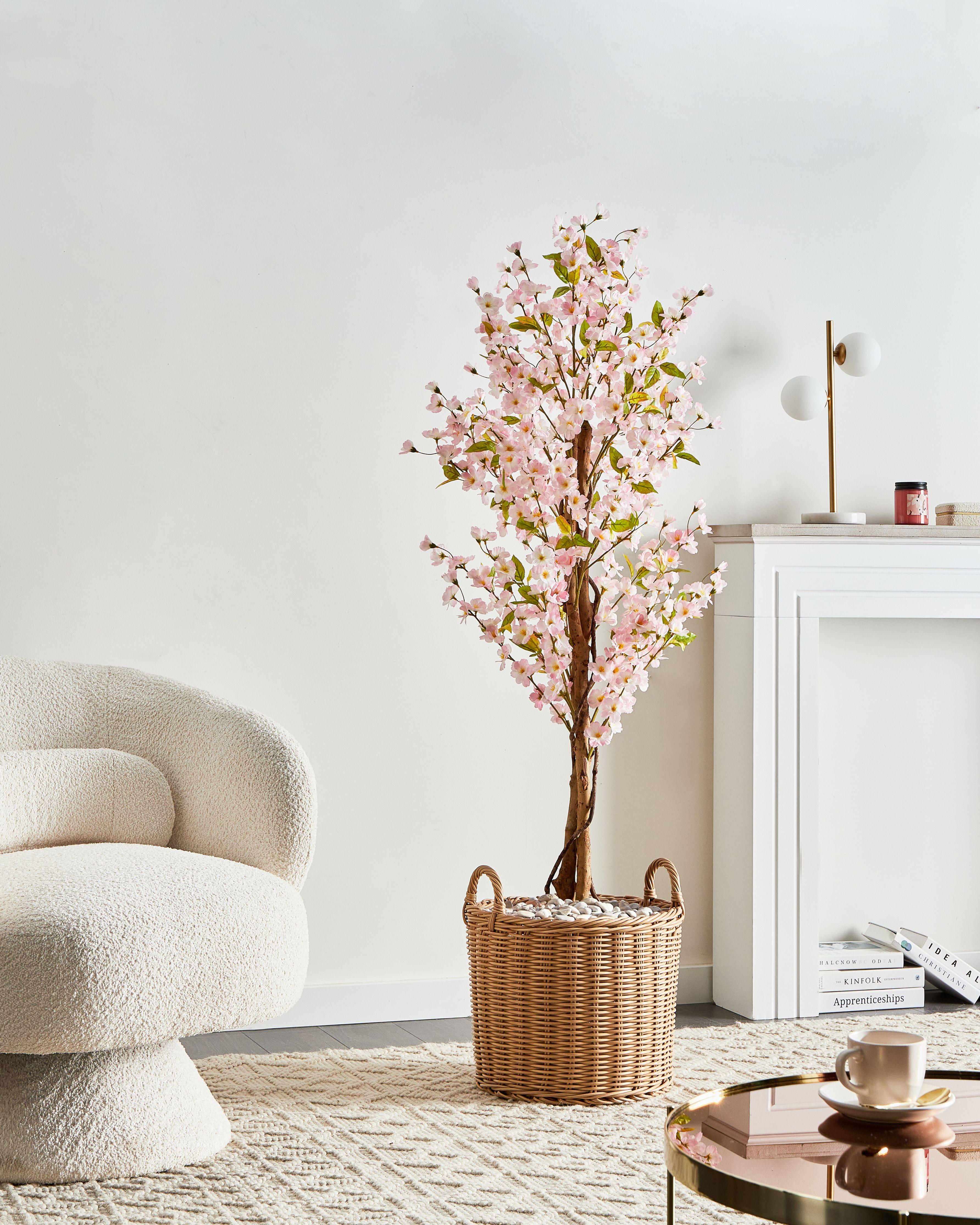 Beliani Kunstpflanze aus Kunststoff Modern SAKURA