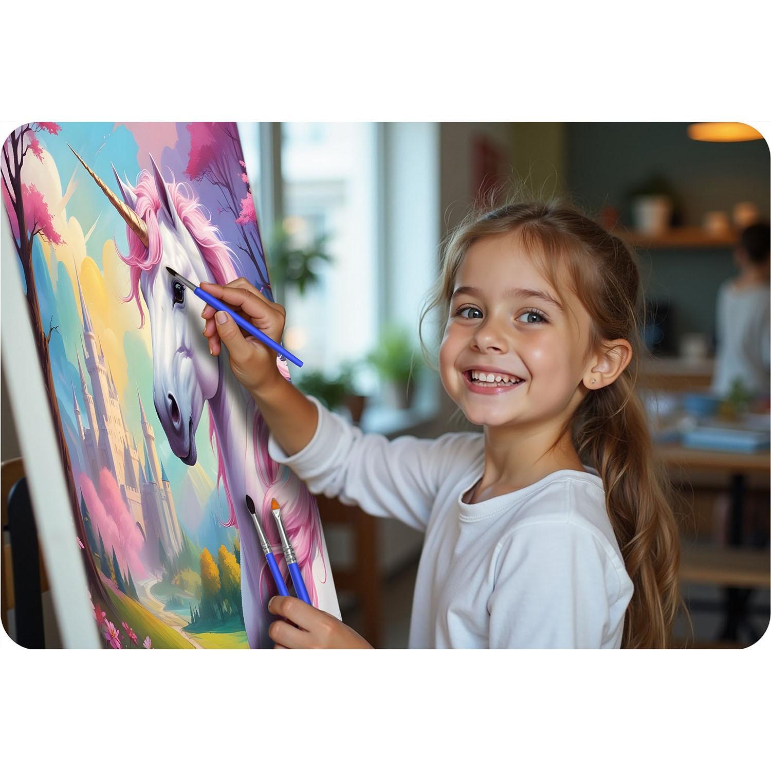 B2X Malen nach Zahlen 40x50 cm Massido Einhorn
