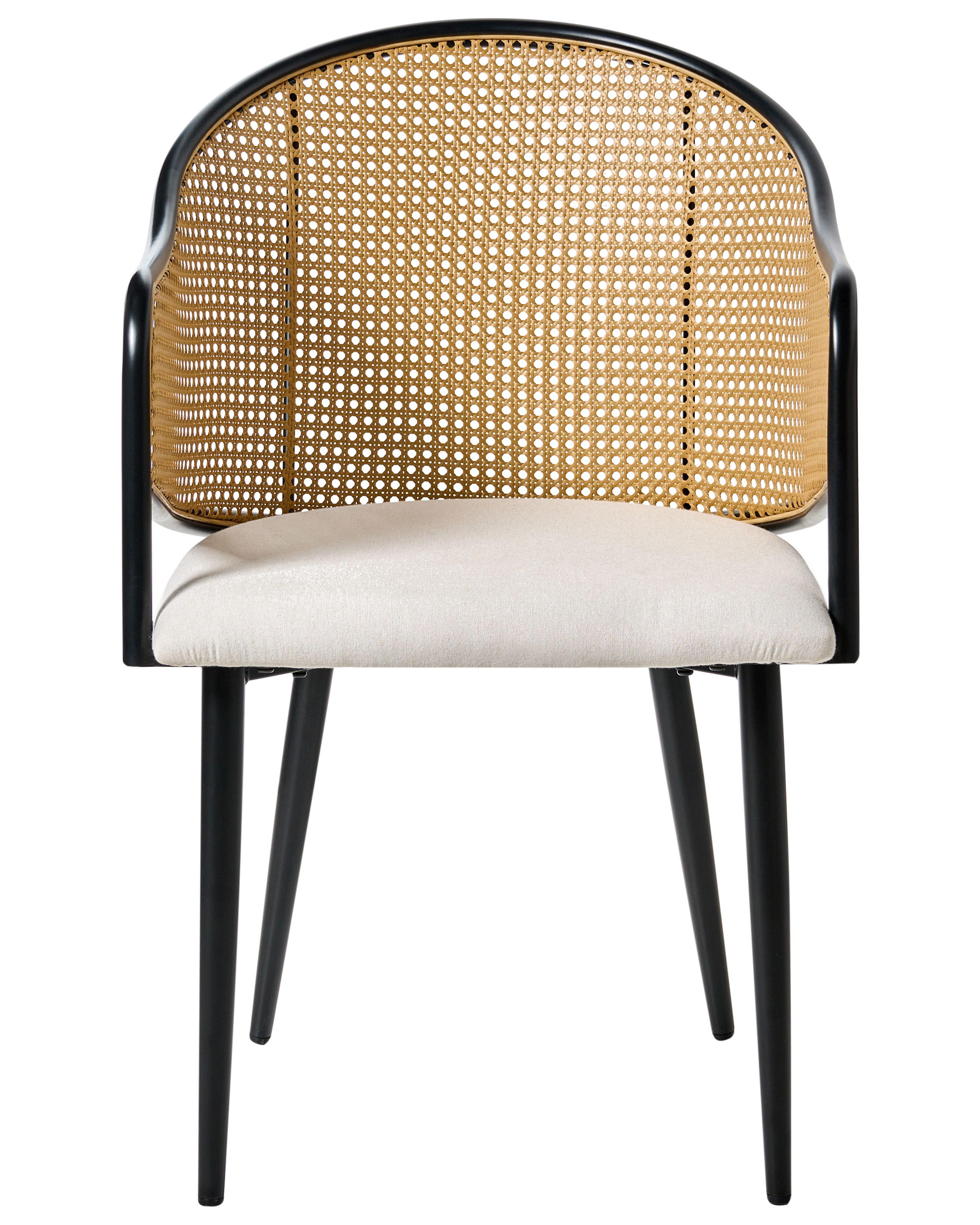 Beliani Esszimmerstuhl 2er Set aus Eisen Retro WEIMAR