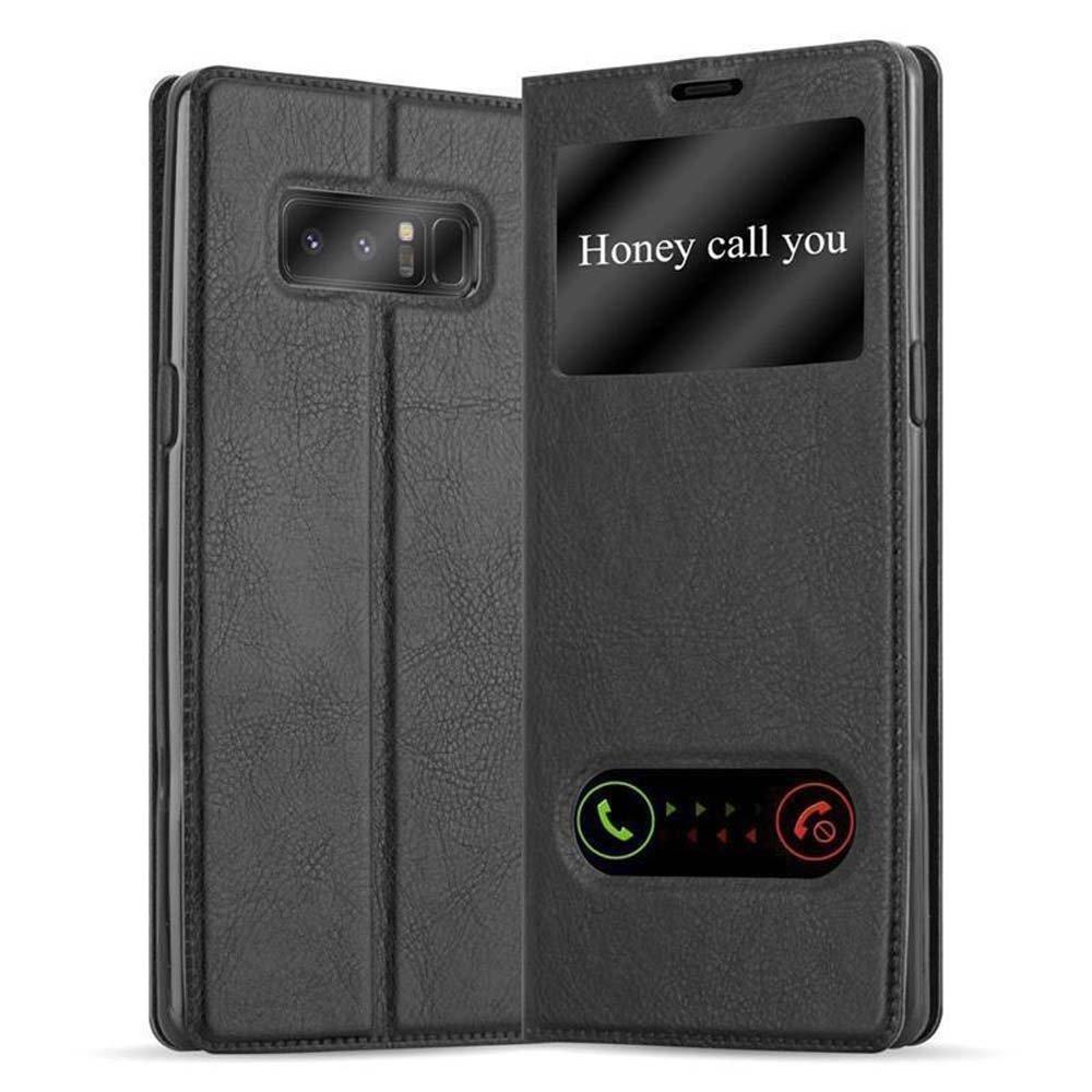 Cadorabo Hülle für Samsung Galaxy NOTE 8 Magnetverschluss, 2 Sichtfenstern
