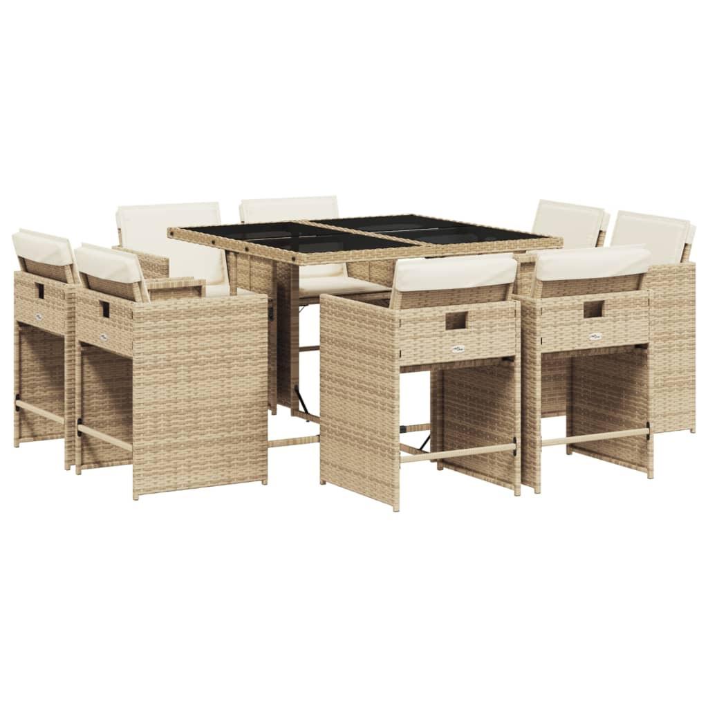 VidaXL Garten essgruppe poly-rattan