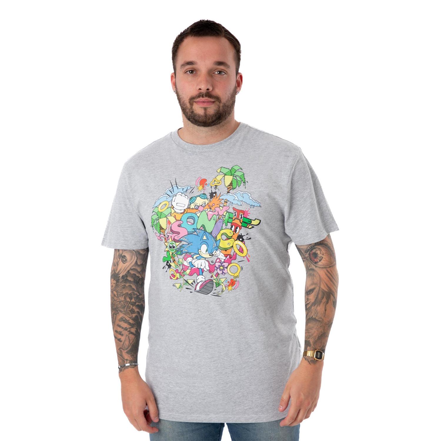 Sonic The Hedgehog Sonic The Hedgehog Bedrucktes T-Shirt
