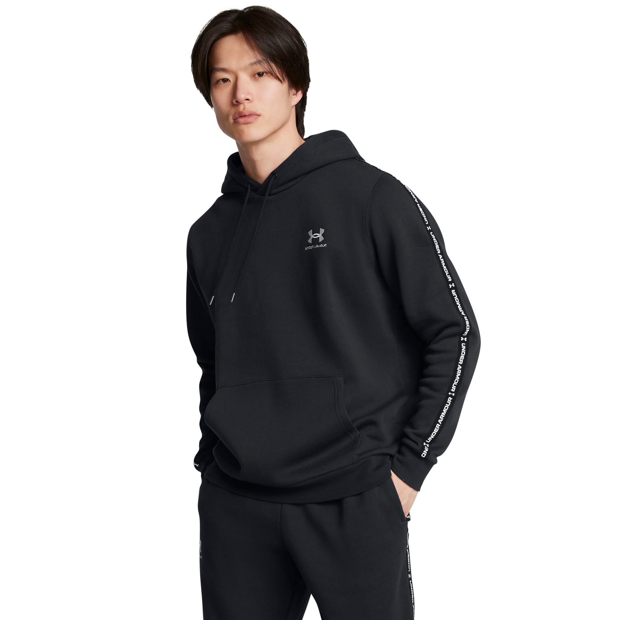 UNDER ARMOUR kapuzensweatshirt mit logo-streifen icon fleece