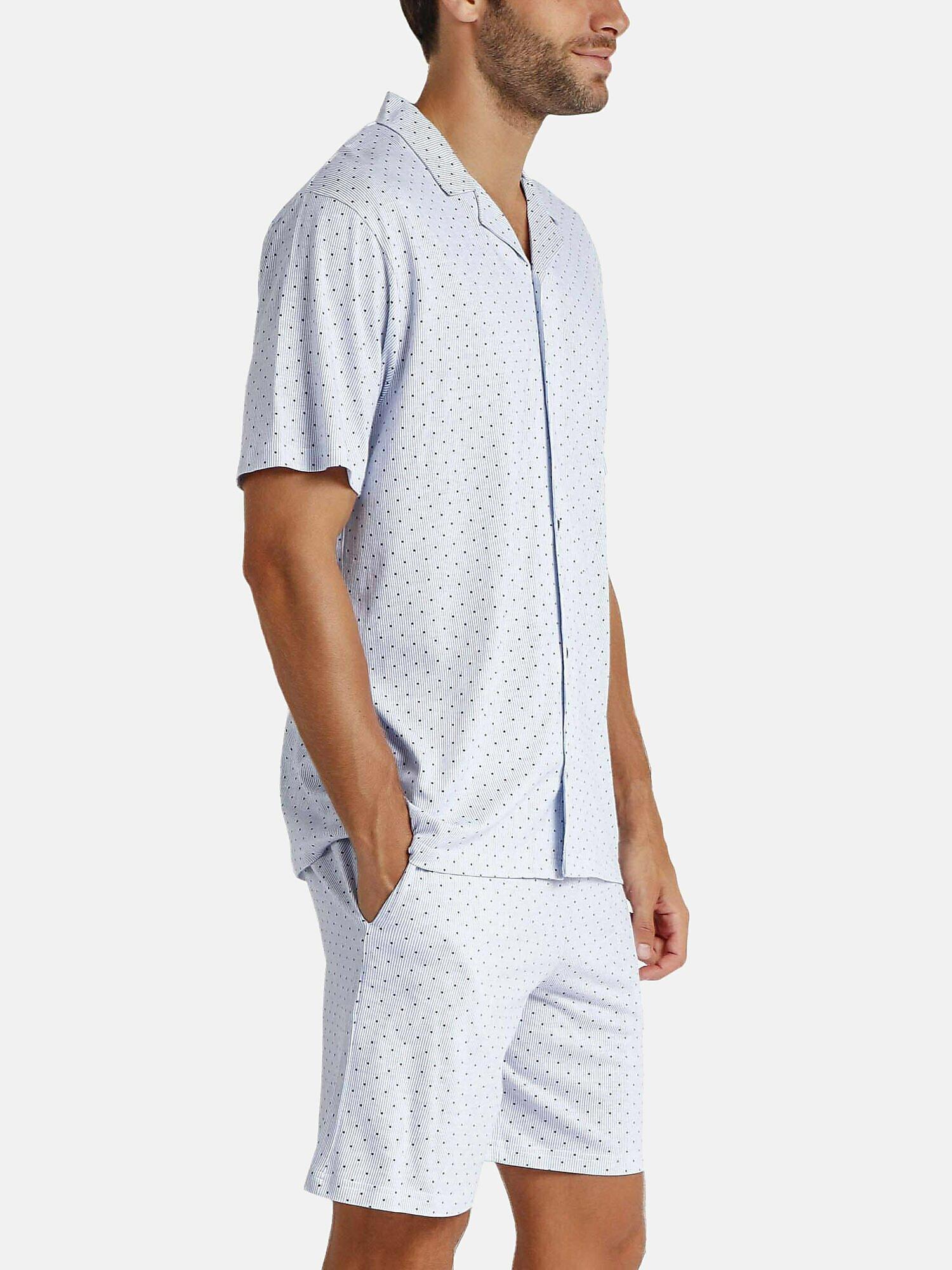 Admas Pyjama Shorts Shirt Stripes And Dots