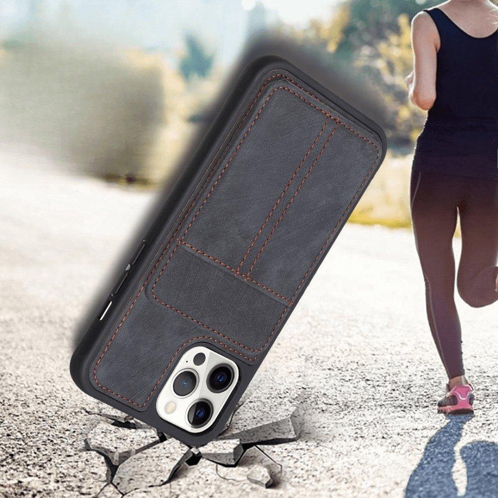 Cover-Discount iPhone 15 Pro - Kickstand Case mit Kartenfächer