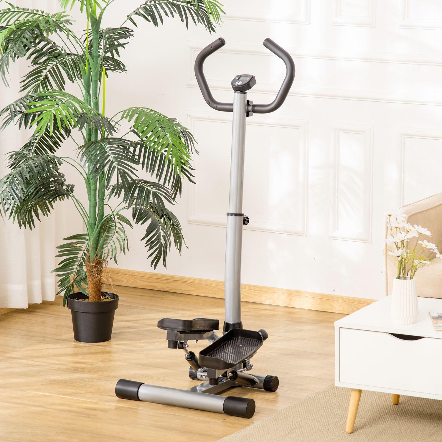 Northio Stepper Handgriff Heimtrainer Fitnessgerät Bein Po-Training Lcd-Bildschirm Verstellbar Geschwindigkeit