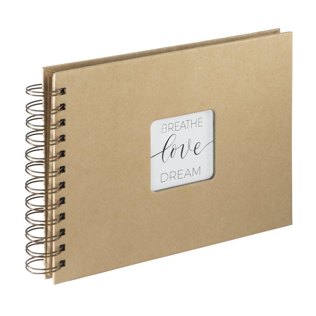 hama Hama Craft Fotoalbum Braun 40 Blätter 10 x 15 Spiralbindung