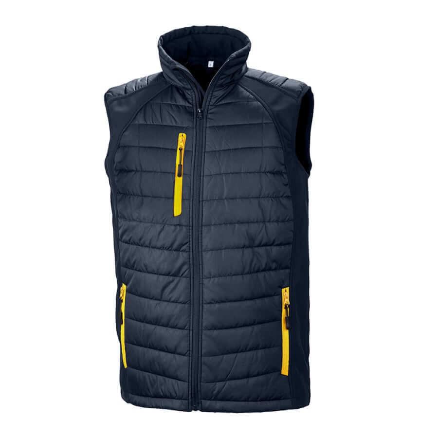 Result Recycelte gepolsterte Daunenjacke Black Compass