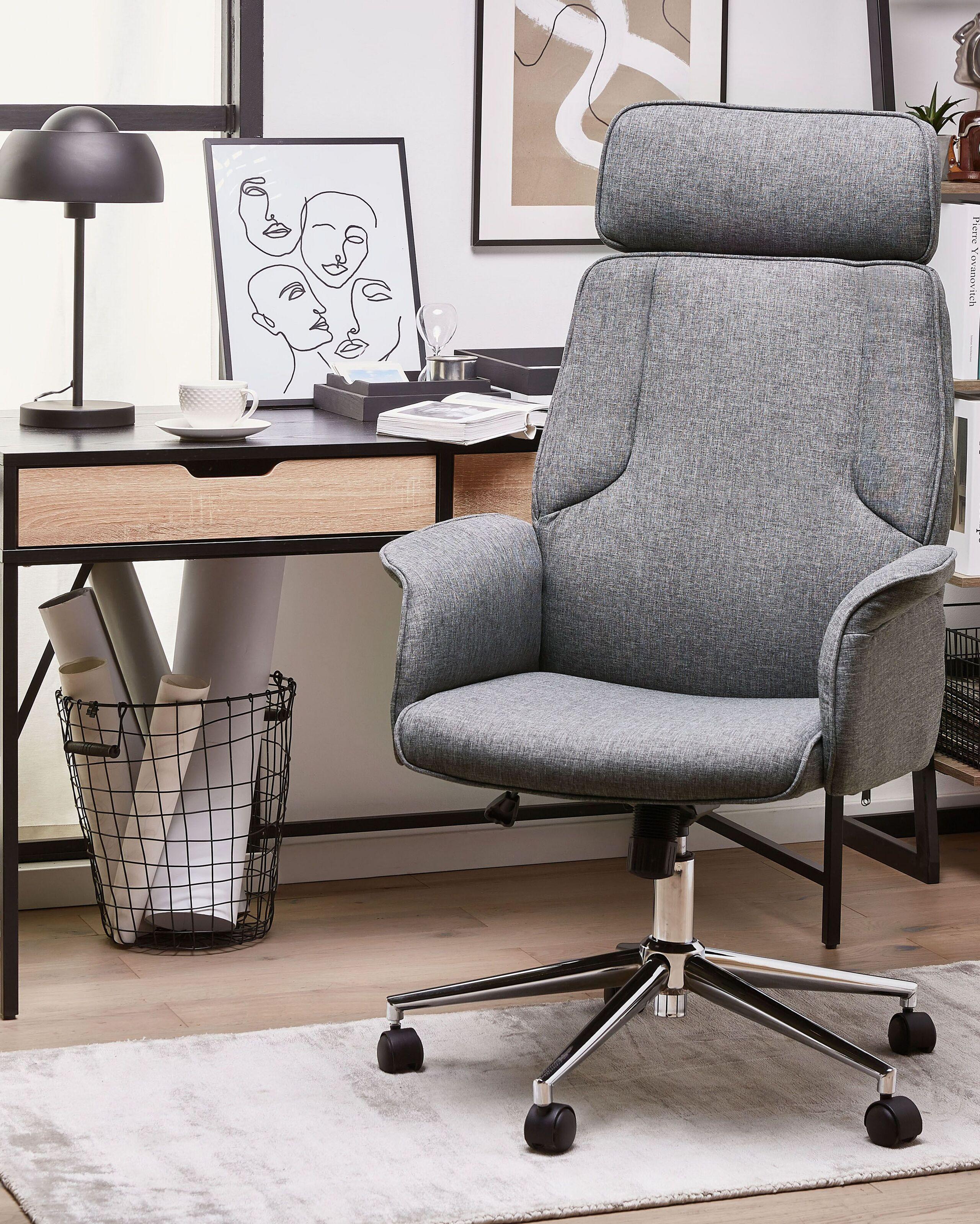 Beliani Bürostuhl aus Polyester Minimalistisch PILOT