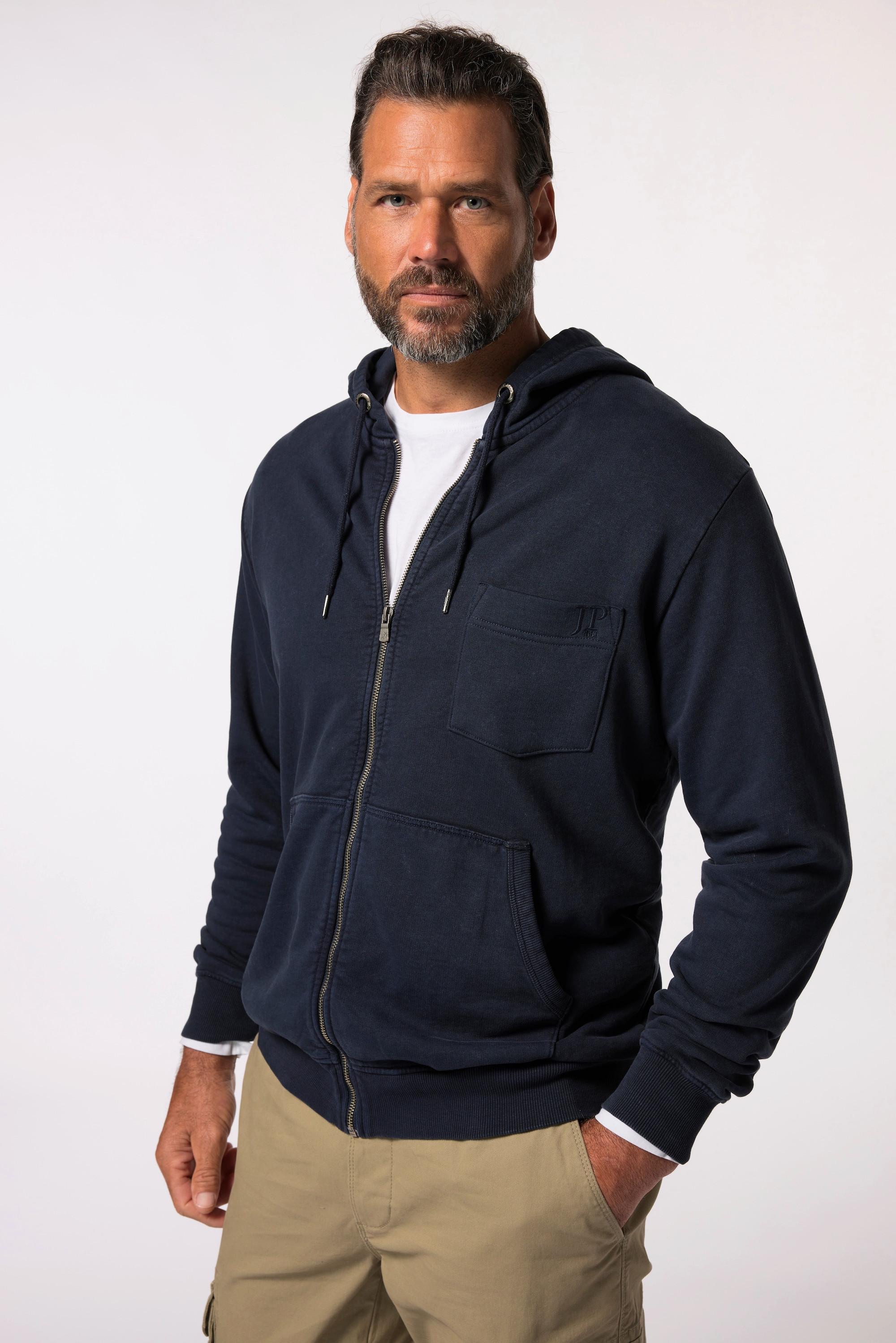 JP1880 Hoodie-Jacke, Sweat, Vintage Look, Kapuze