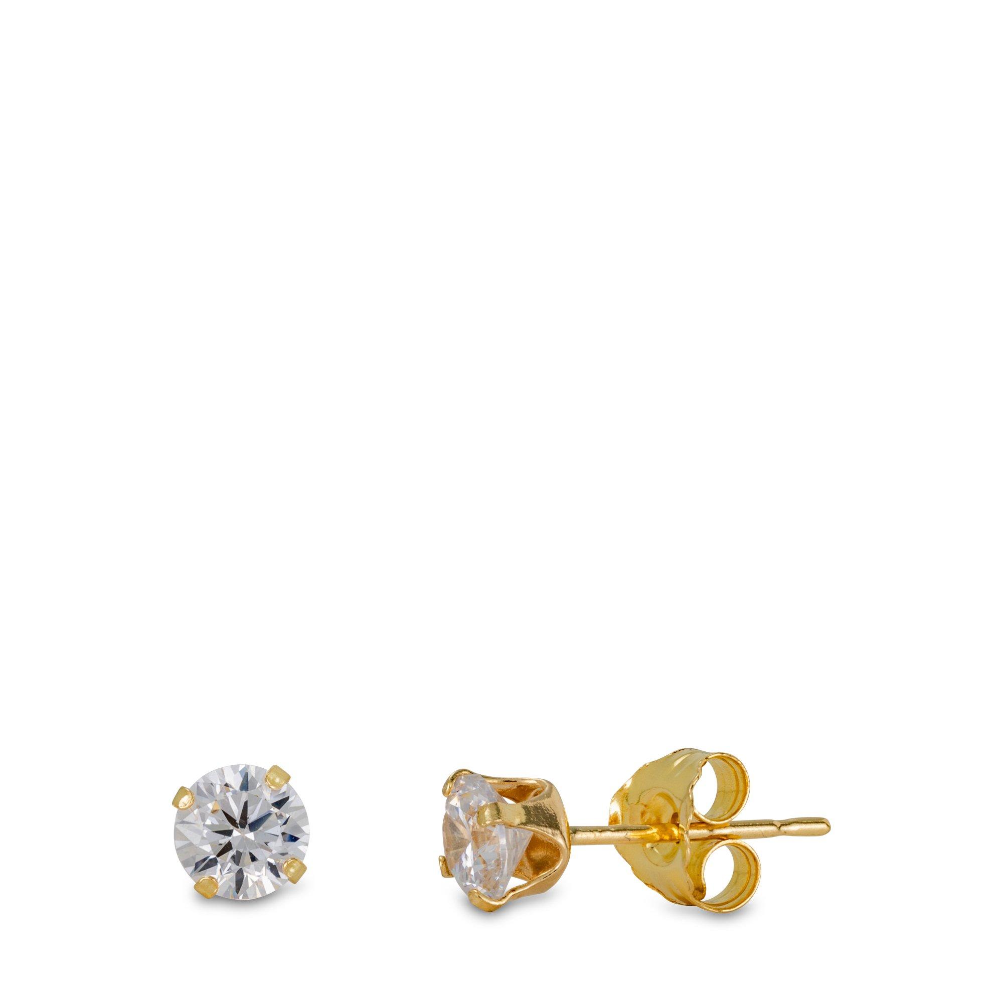 L' Atelier Gold 18 Karat by Manor Ohrstecker mit Stein
