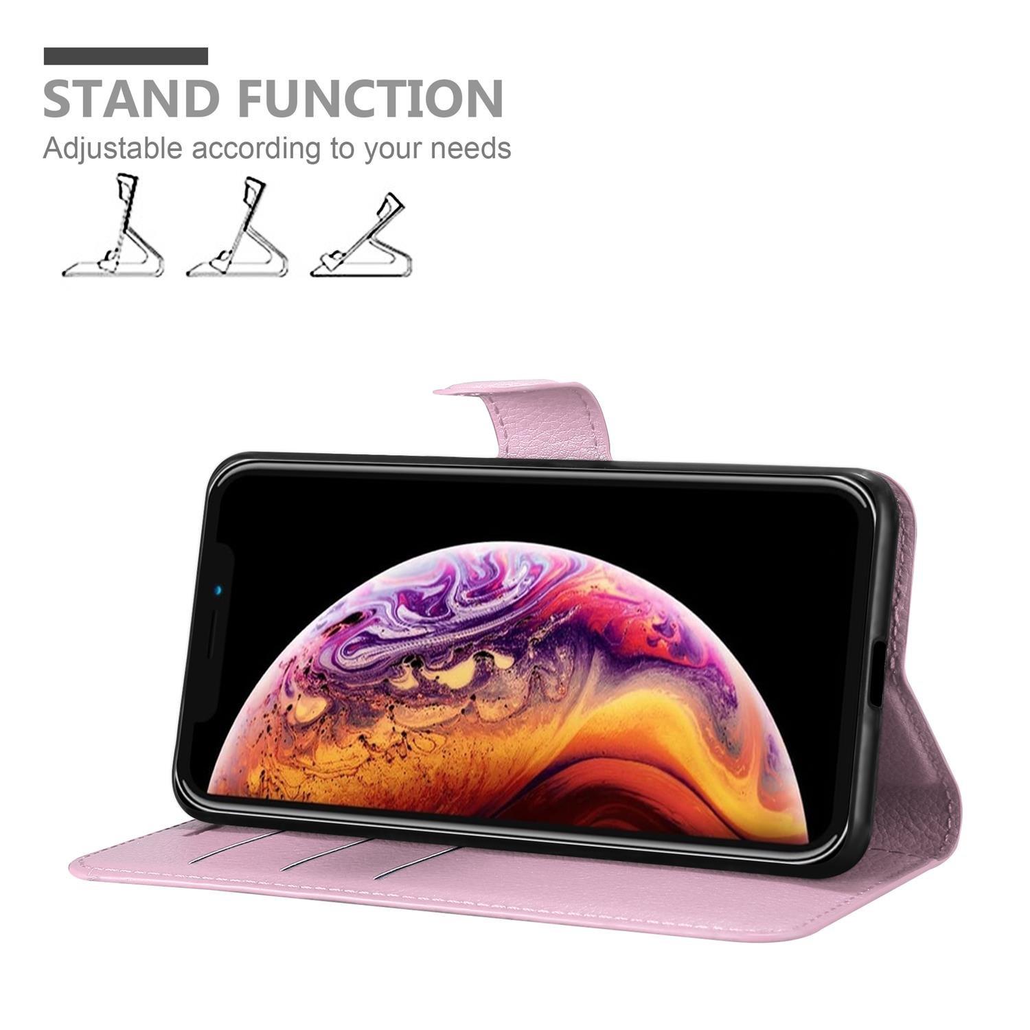 Cadorabo Hülle für Apple iPhone X / XS Standfunktion, Kartenfach