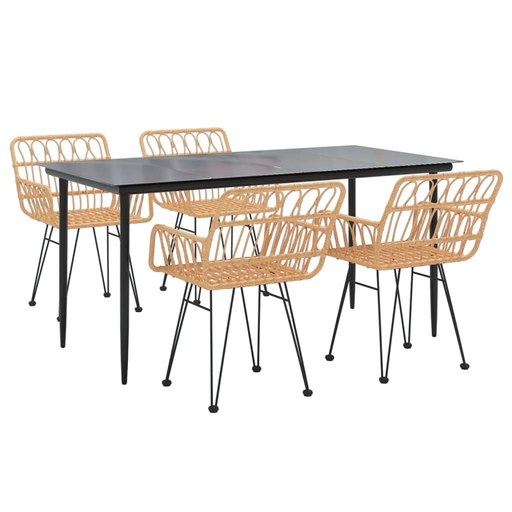VidaXL Garten essgruppe poly-rattan