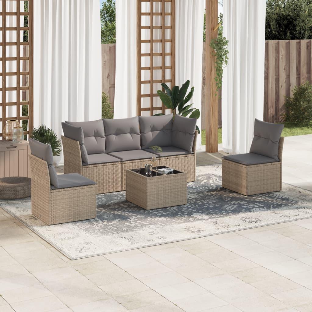 VidaXL Garten sofagarnitur poly-rattan