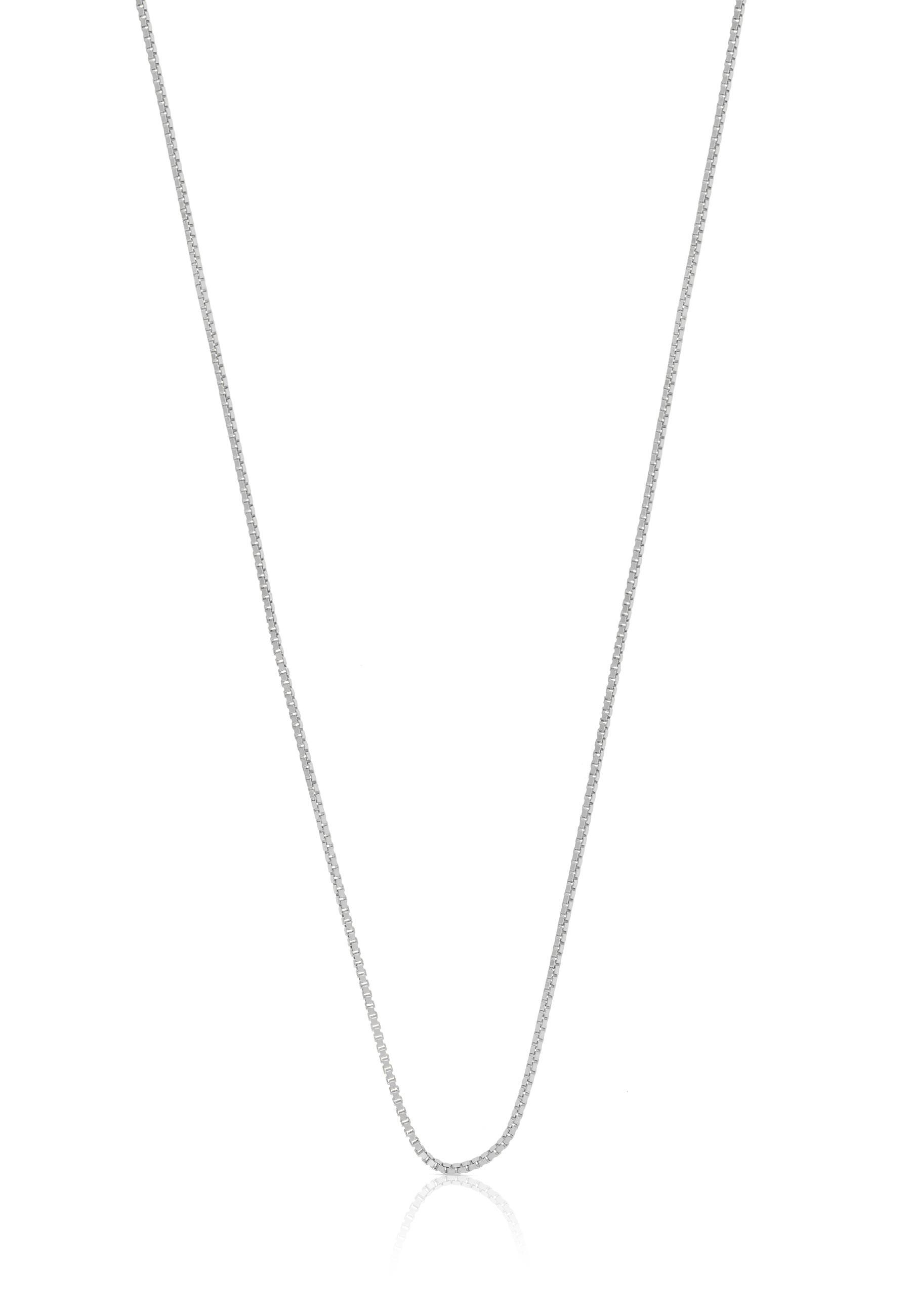 MUAU Schmuck Collier Venezianer Weissgold 750, 0.6mm, 45cm