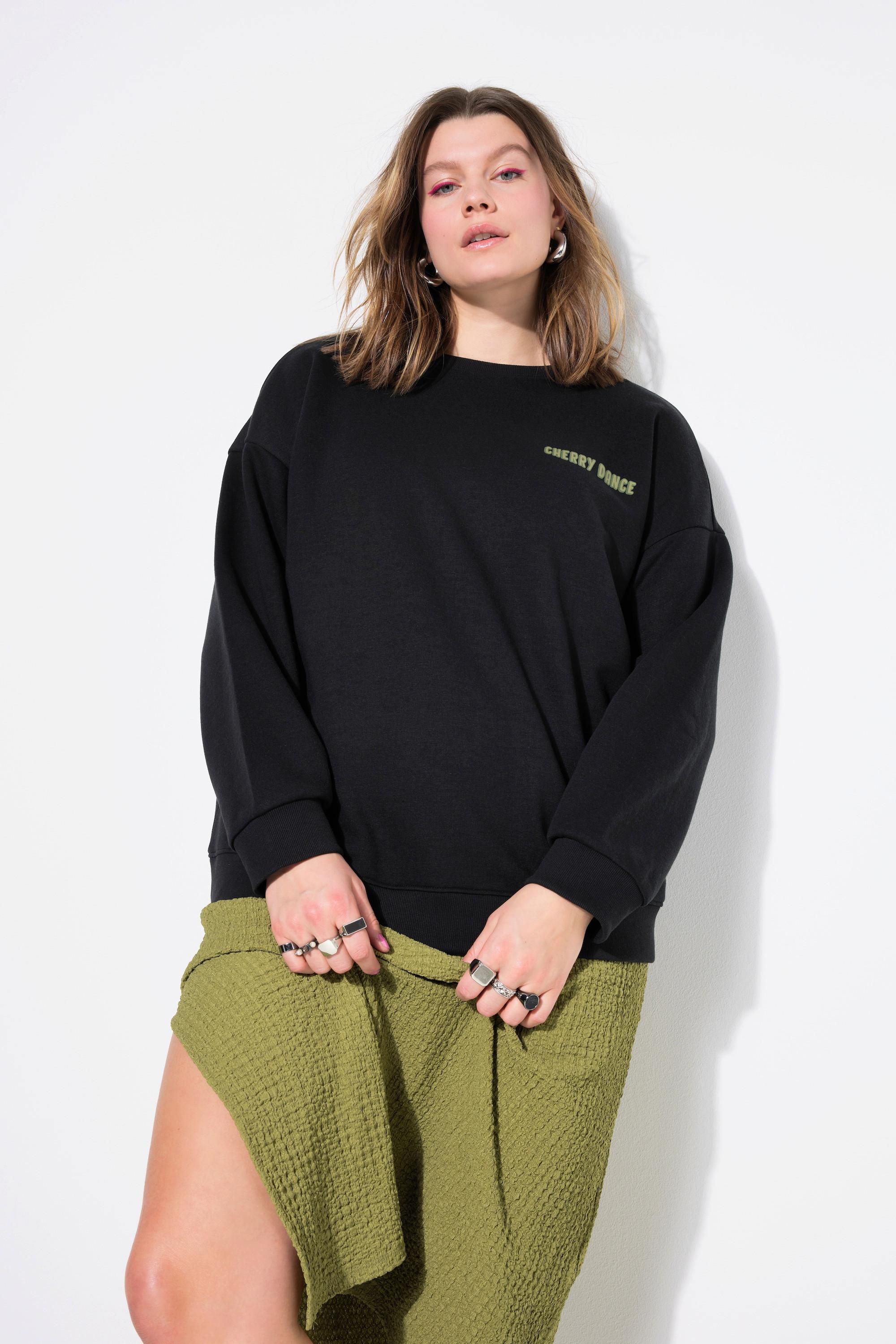 Studio Untold Sweatshirt, oversized, Cherry-Print