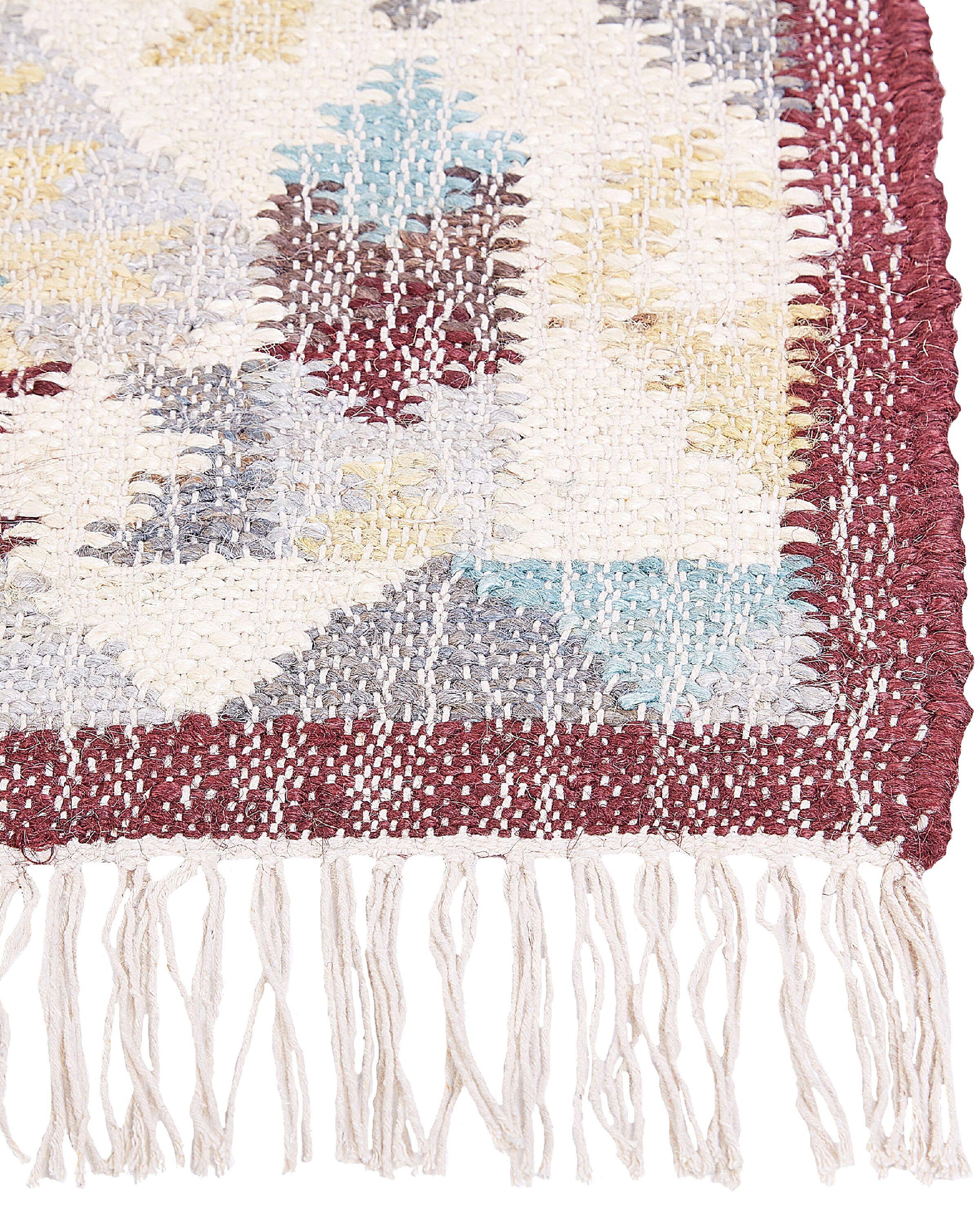 Beliani Teppich aus Jute Boho FENER