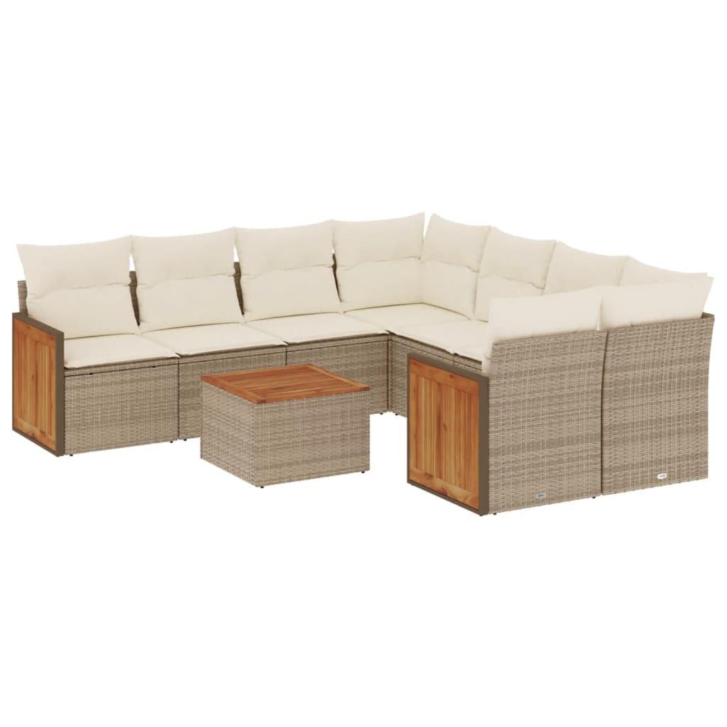 VidaXL Garten sofagarnitur poly-rattan