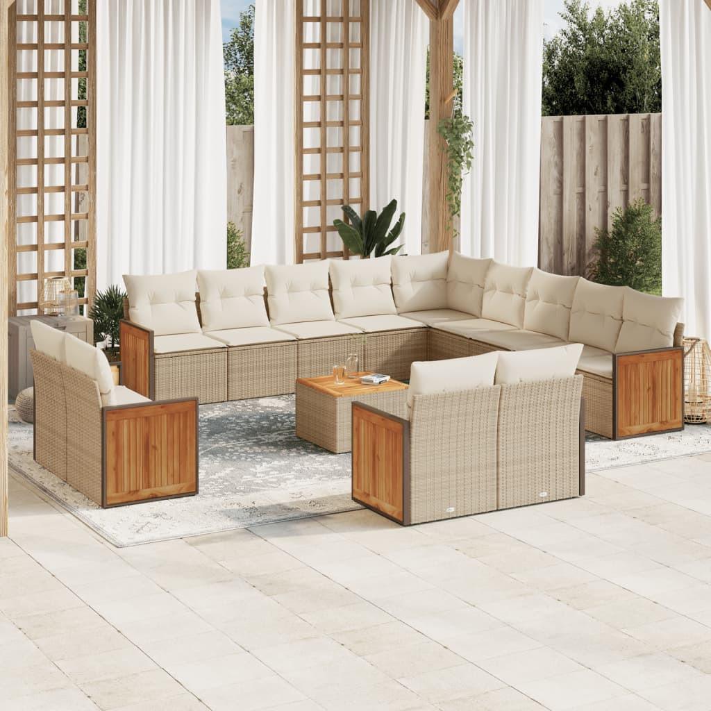 VidaXL Garten sofagarnitur poly-rattan
