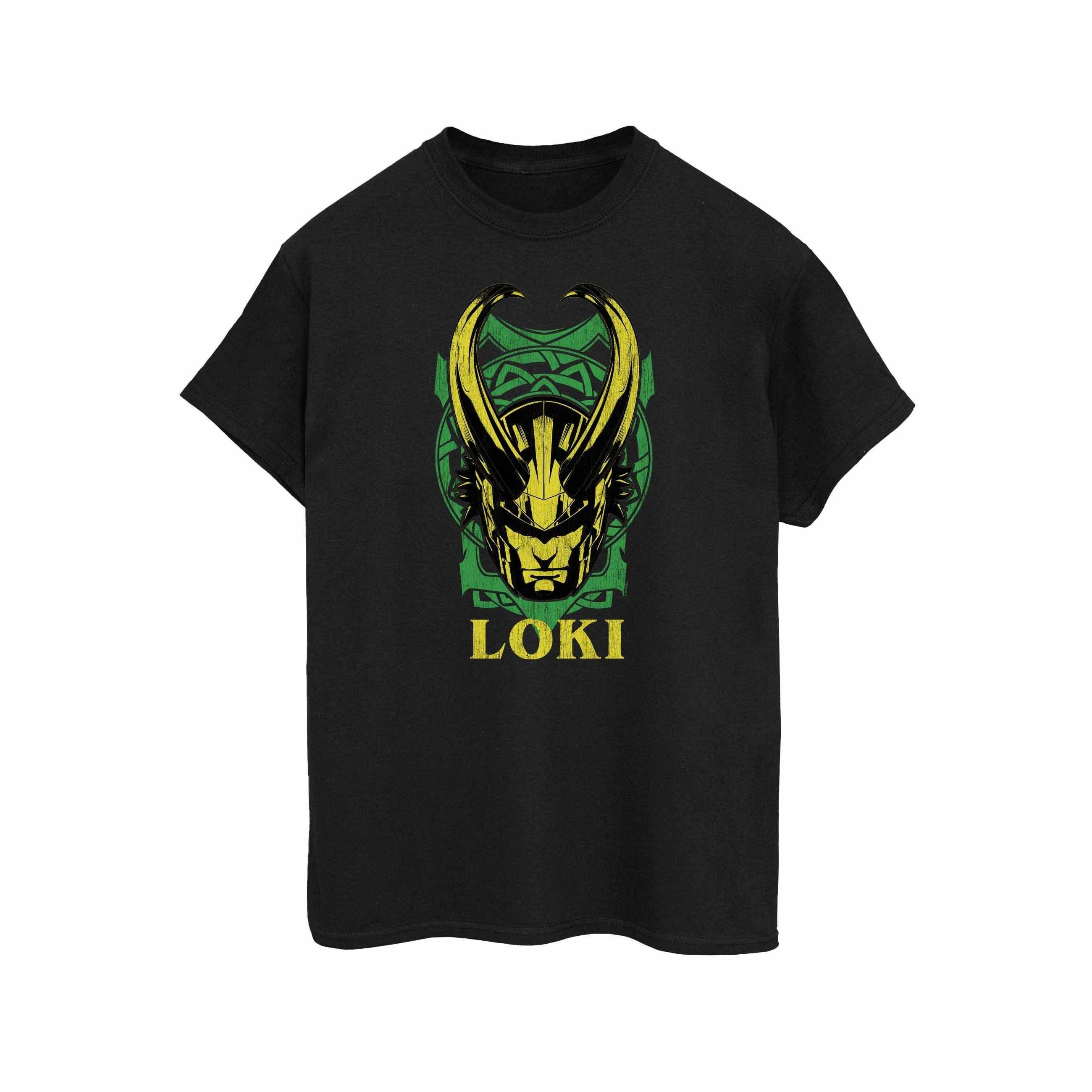 MARVEL Loki Helm Grafik Print T-Shirt