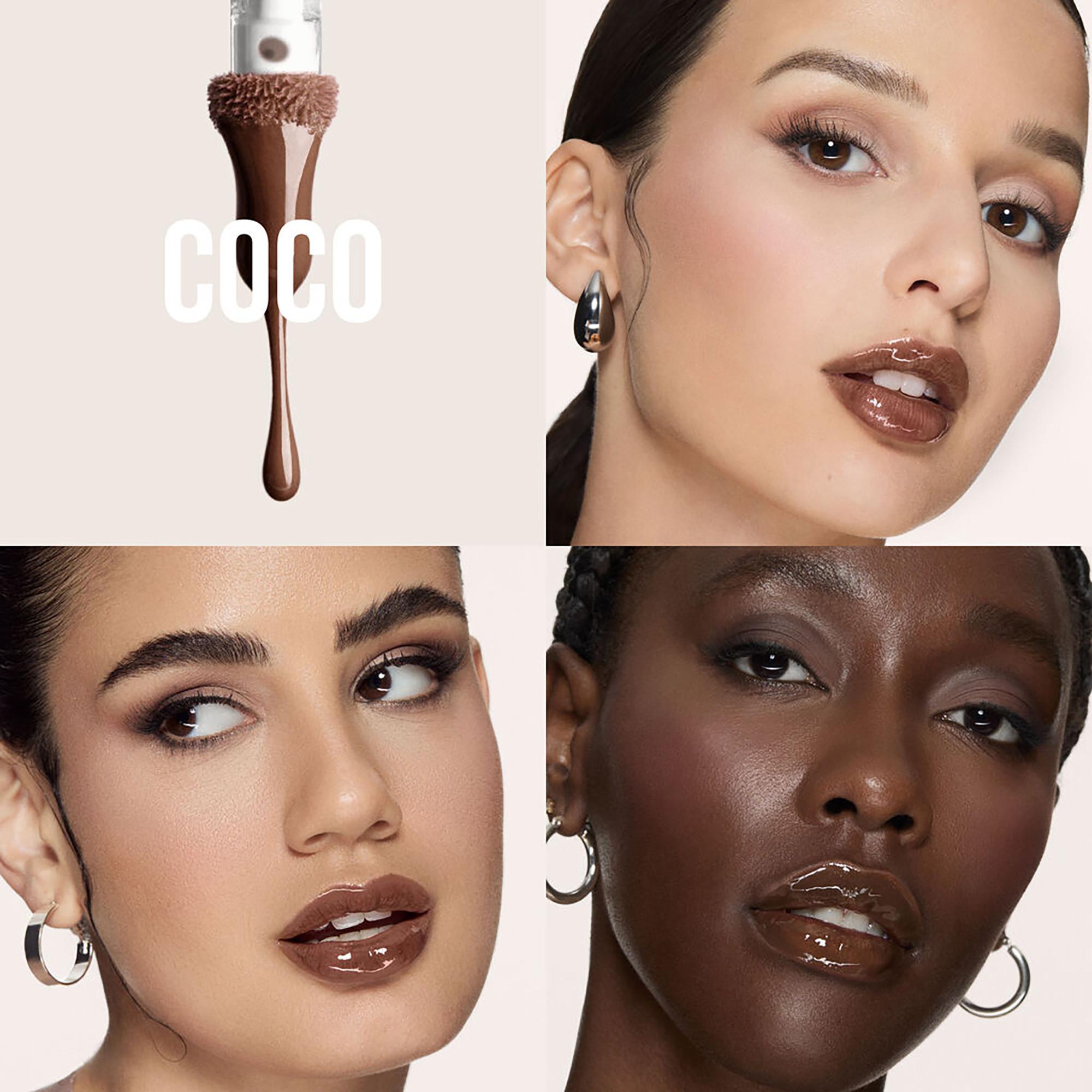 Huda Beauty FAUX FILLER LIP GLOSS FOXY Faux Filler - Hochglänzender Lipgloss