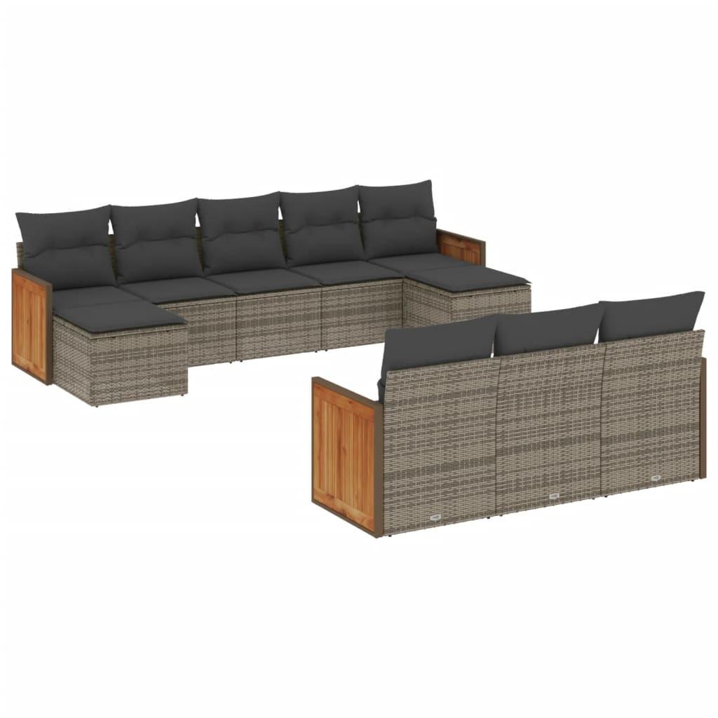 VidaXL Garten sofagarnitur poly-rattan