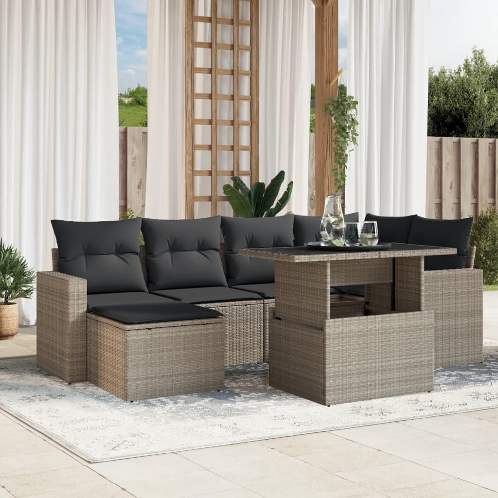 VidaXL Garten sofagarnitur poly-rattan