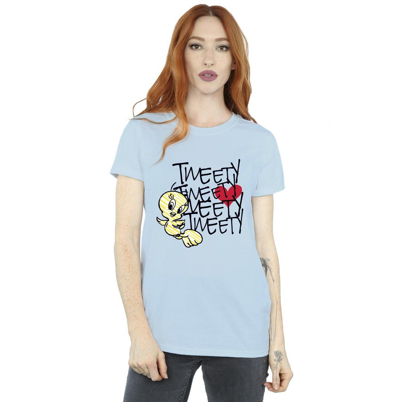 LOONEY TUNES Tweety Bird Print Kurzarm T-Shirt