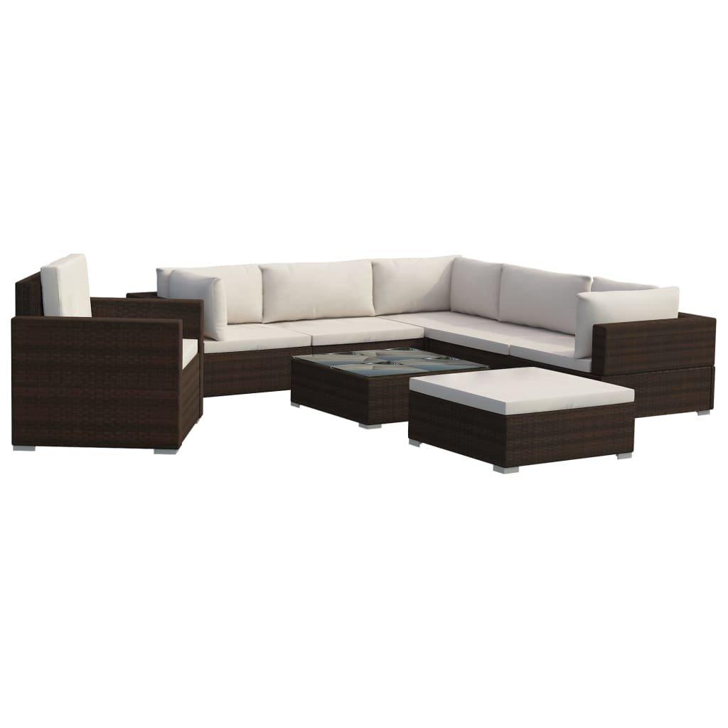 VidaXL Garten-lounge-set poly-rattan