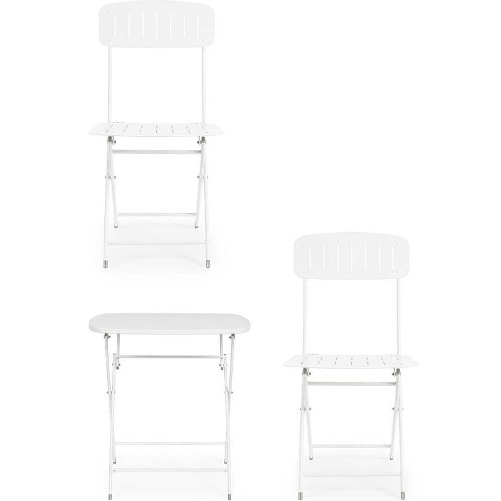 mutoni lifestyle Bistro-Sitzgruppe Yvonne weiss (3er-Set)