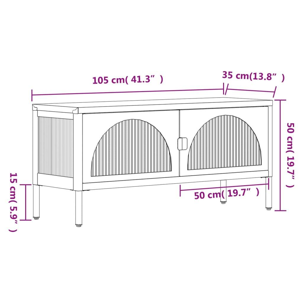 VidaXL Tv-schrank stahl