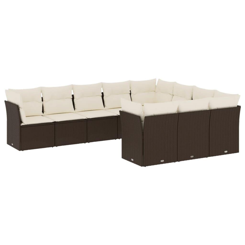 VidaXL Garten sofagarnitur poly-rattan