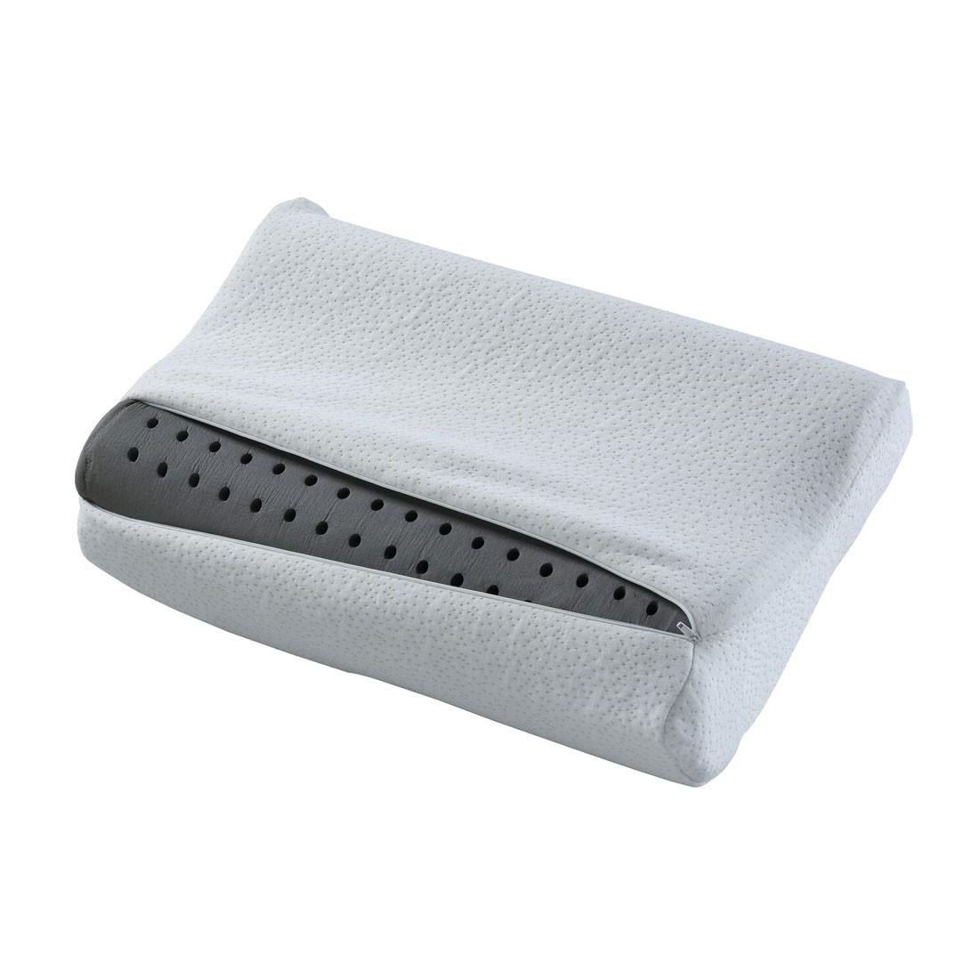 DOR Nackenstützkissen 30x50cm Thermoelastischer Schaum mit Bambus