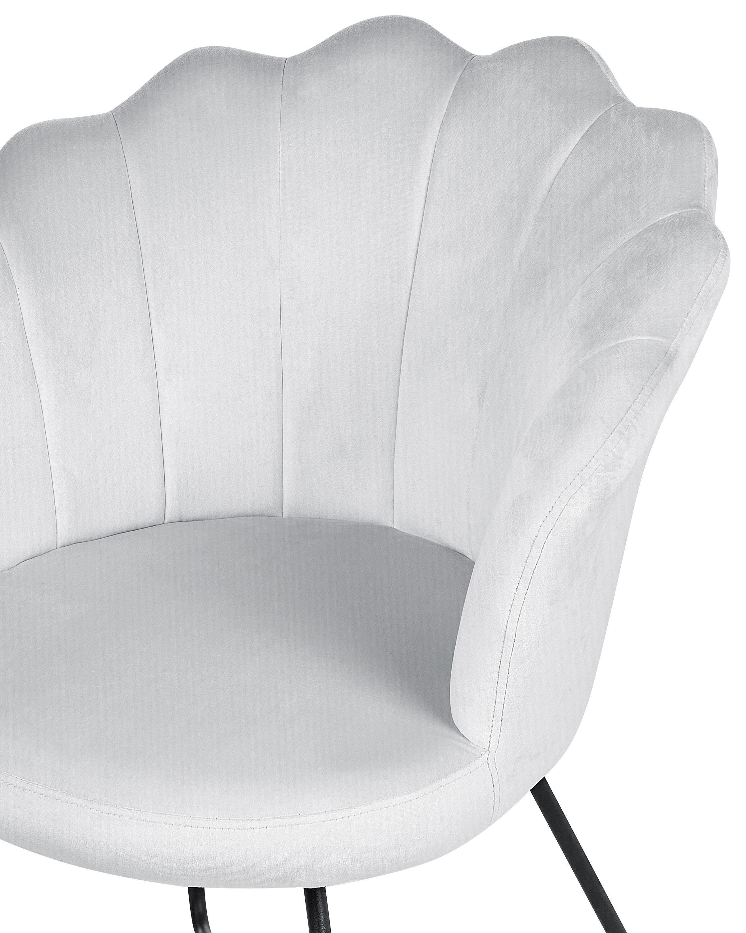 Beliani Sessel aus Samtstoff Retro LOVELOCK