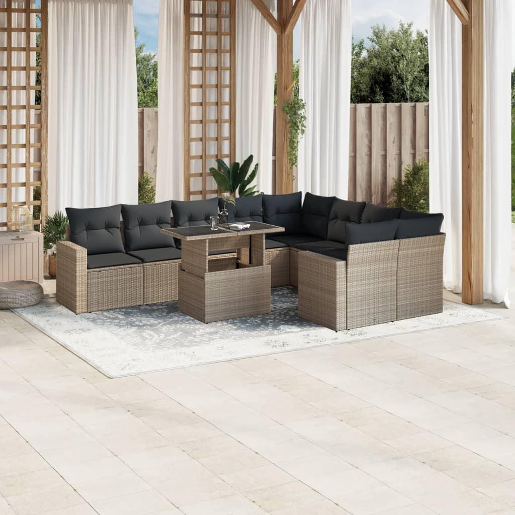 VidaXL Garten sofagarnitur poly-rattan