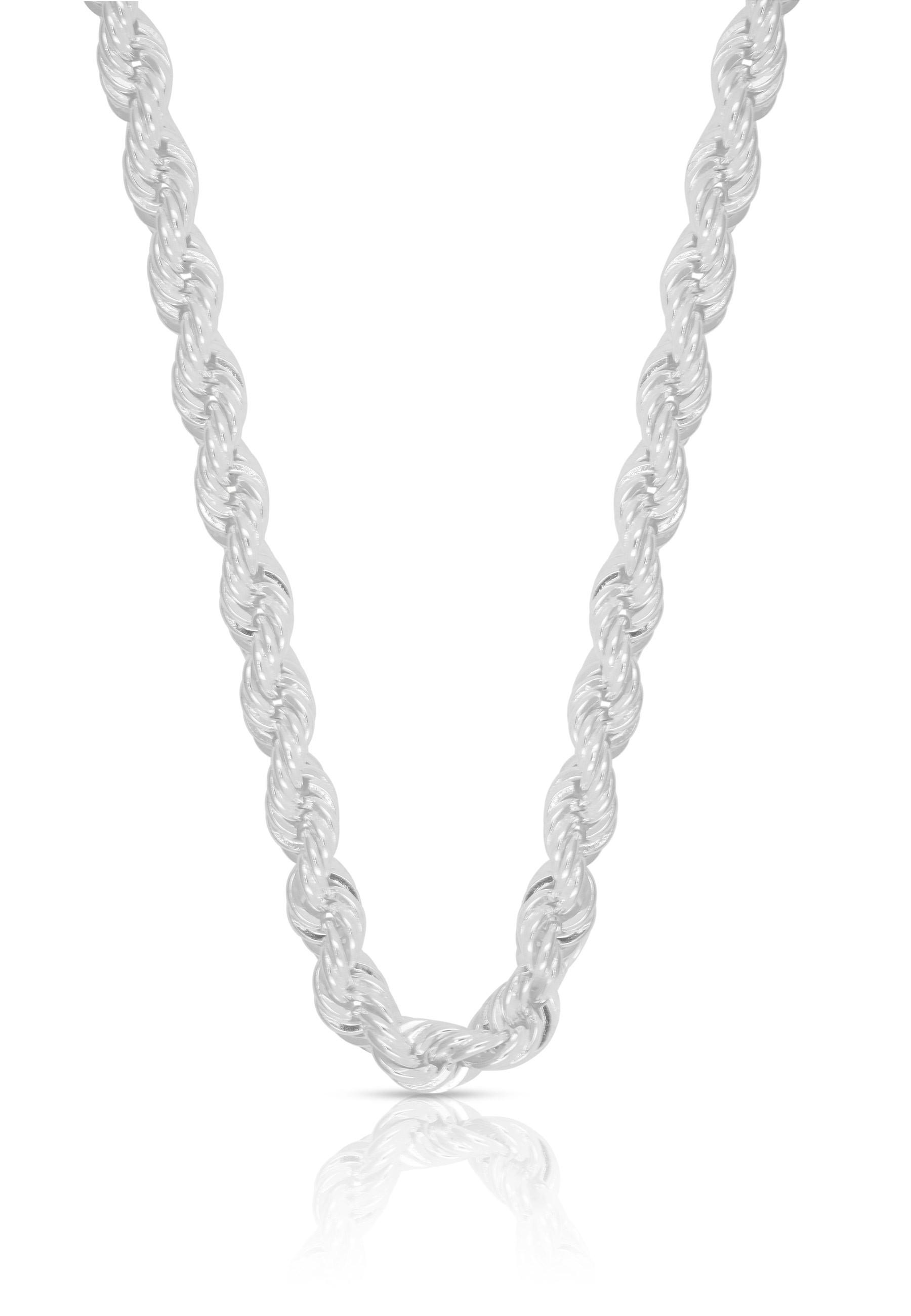 MUAU Schmuck Collier Cordel Silber 925, 5.5mm, 55cm