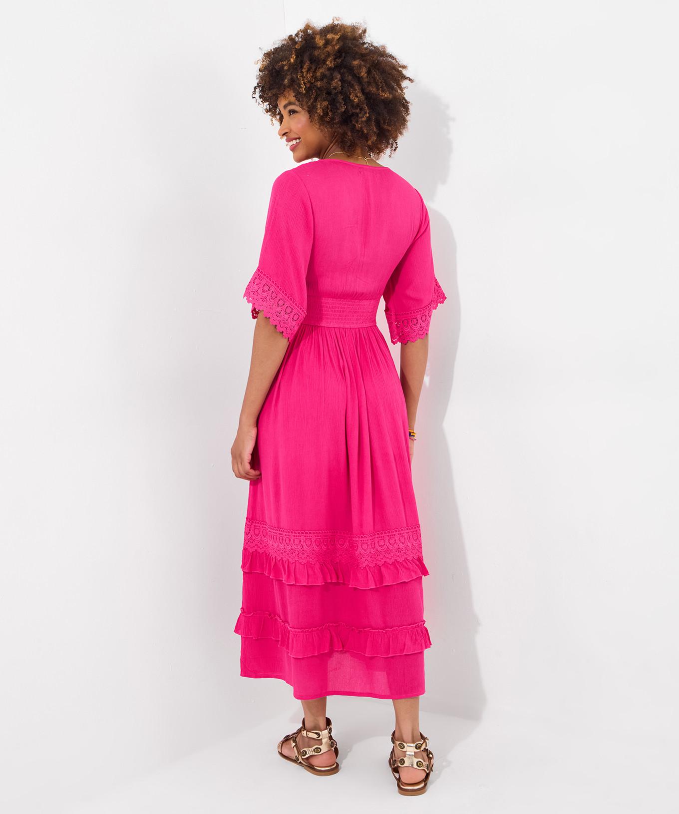 Joe Browns PETITE Boho Maxikleid mit Spitzenbesatz