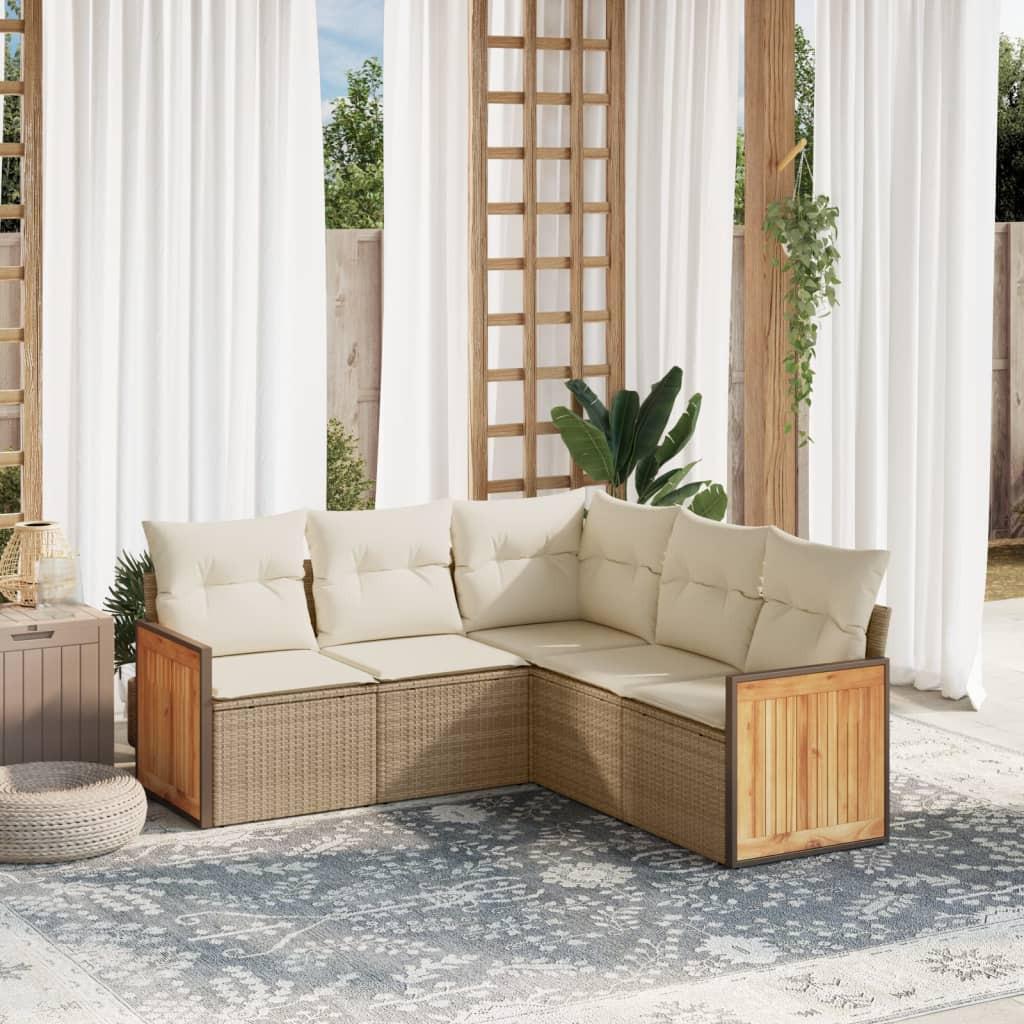 VidaXL Garten sofagarnitur poly-rattan