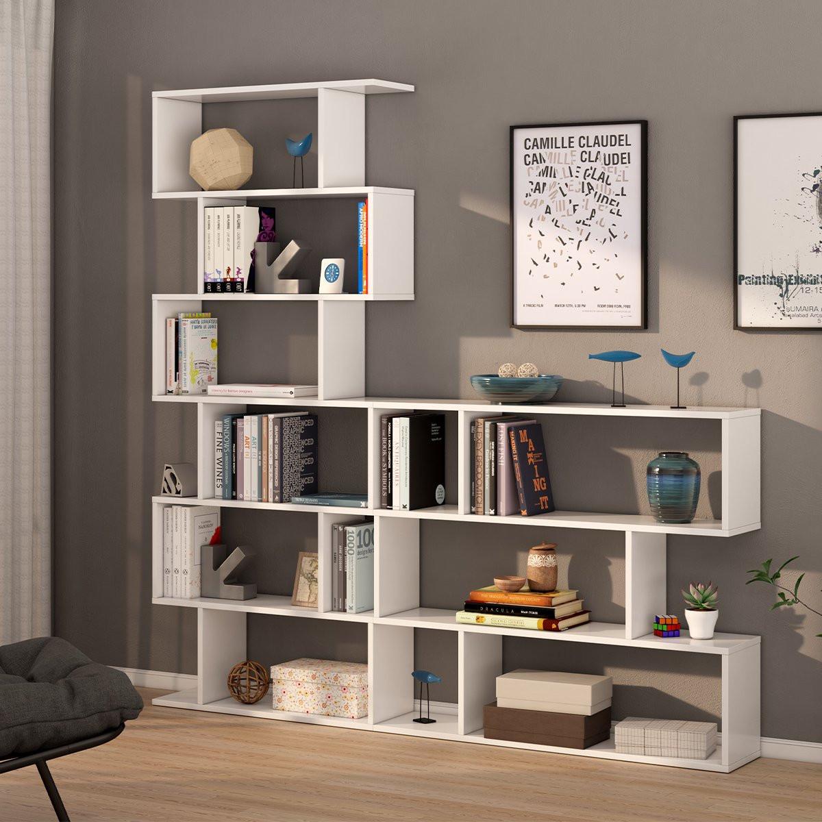 Calicosy Bücherregal mit 6 Ebenen H192 cm - Athena