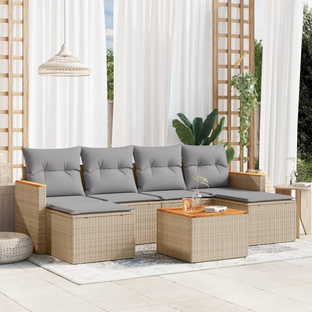 VidaXL Garten sofagarnitur poly-rattan