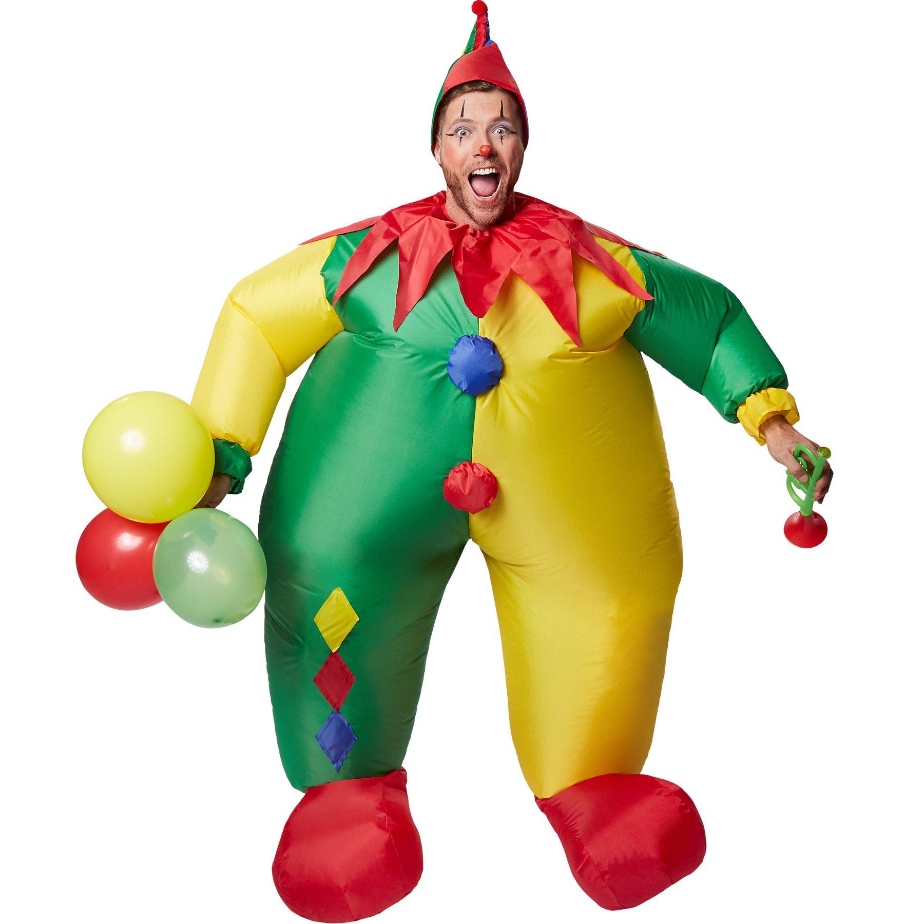 Tectake Selbstaufblasbares Kostüm Clown