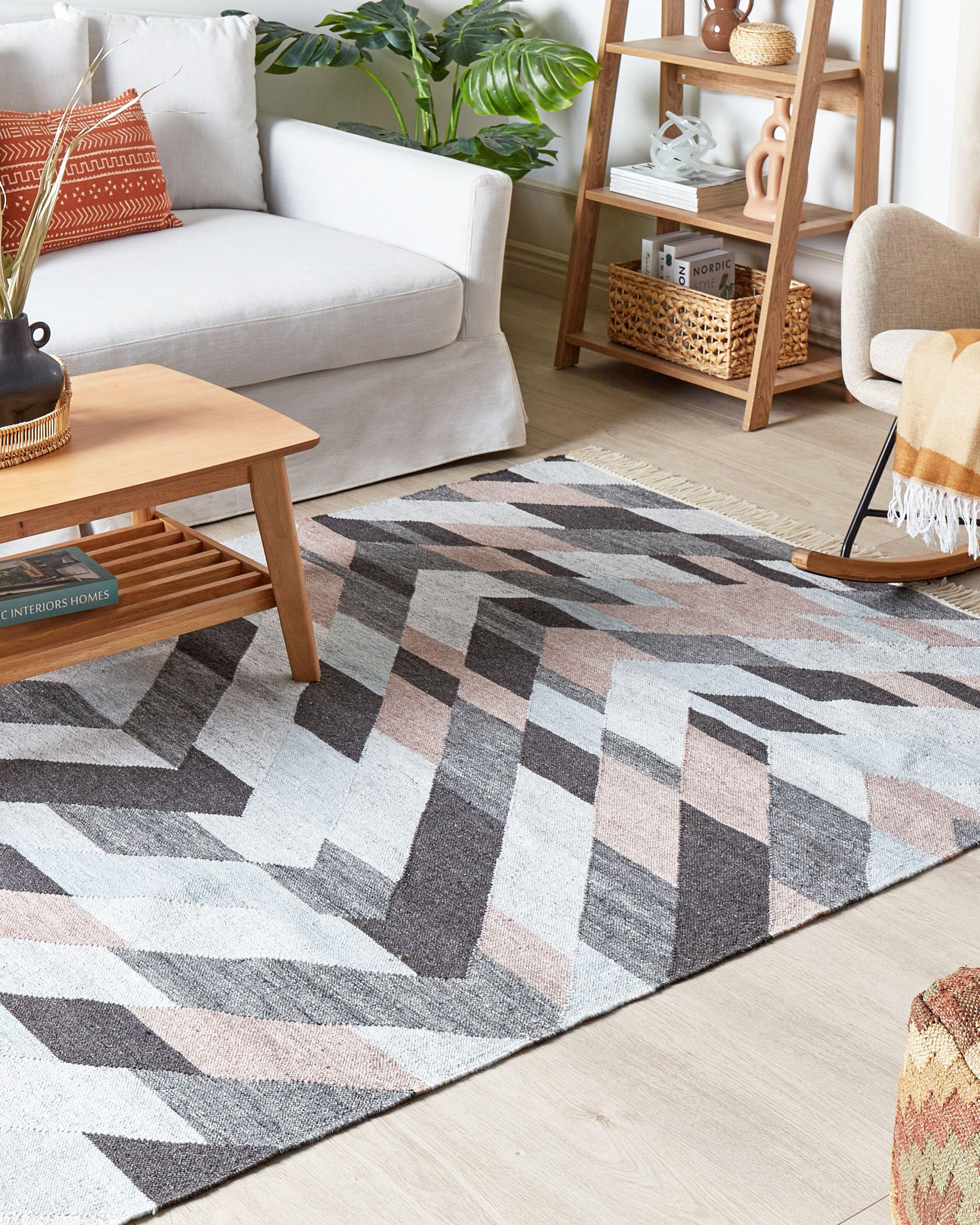 Beliani Teppich aus Jute Boho NAKKAS