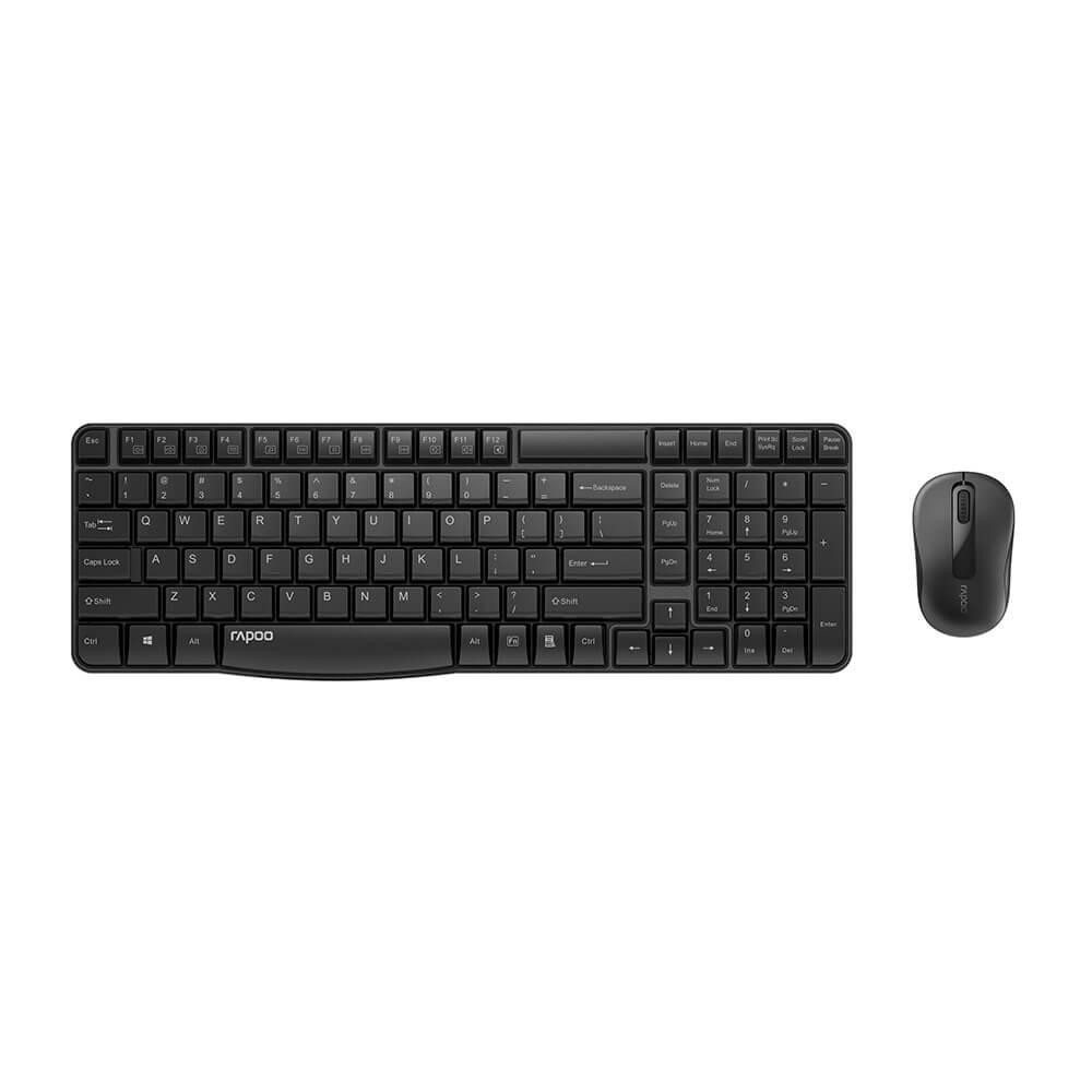 rapoo RAPOO Tastatur-/Mäuse-Set X1800S Wireless 2,4 GHz Schwarz