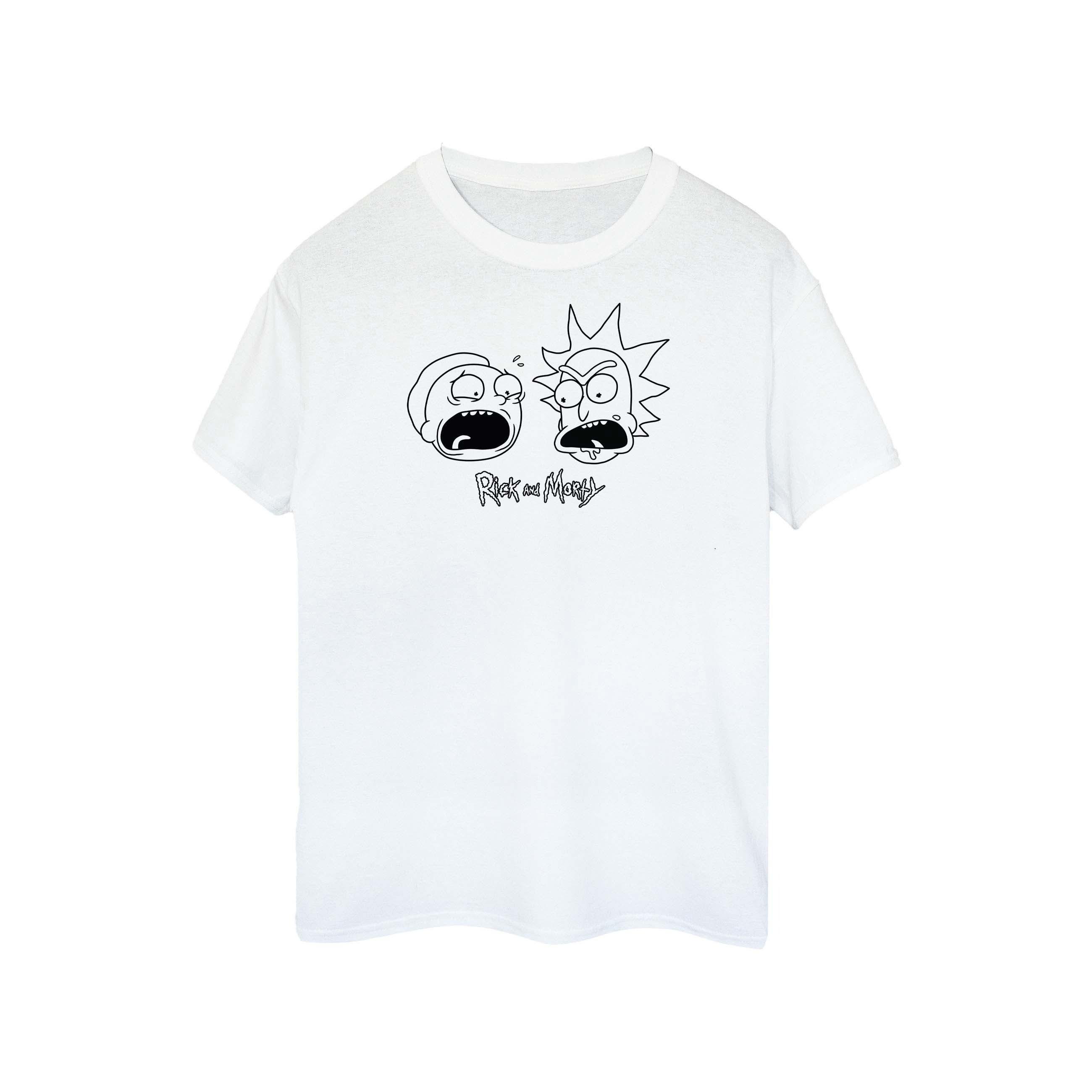 Rick And Morty Rick and Morty Kopf Logo bedrucktes T-Shirt