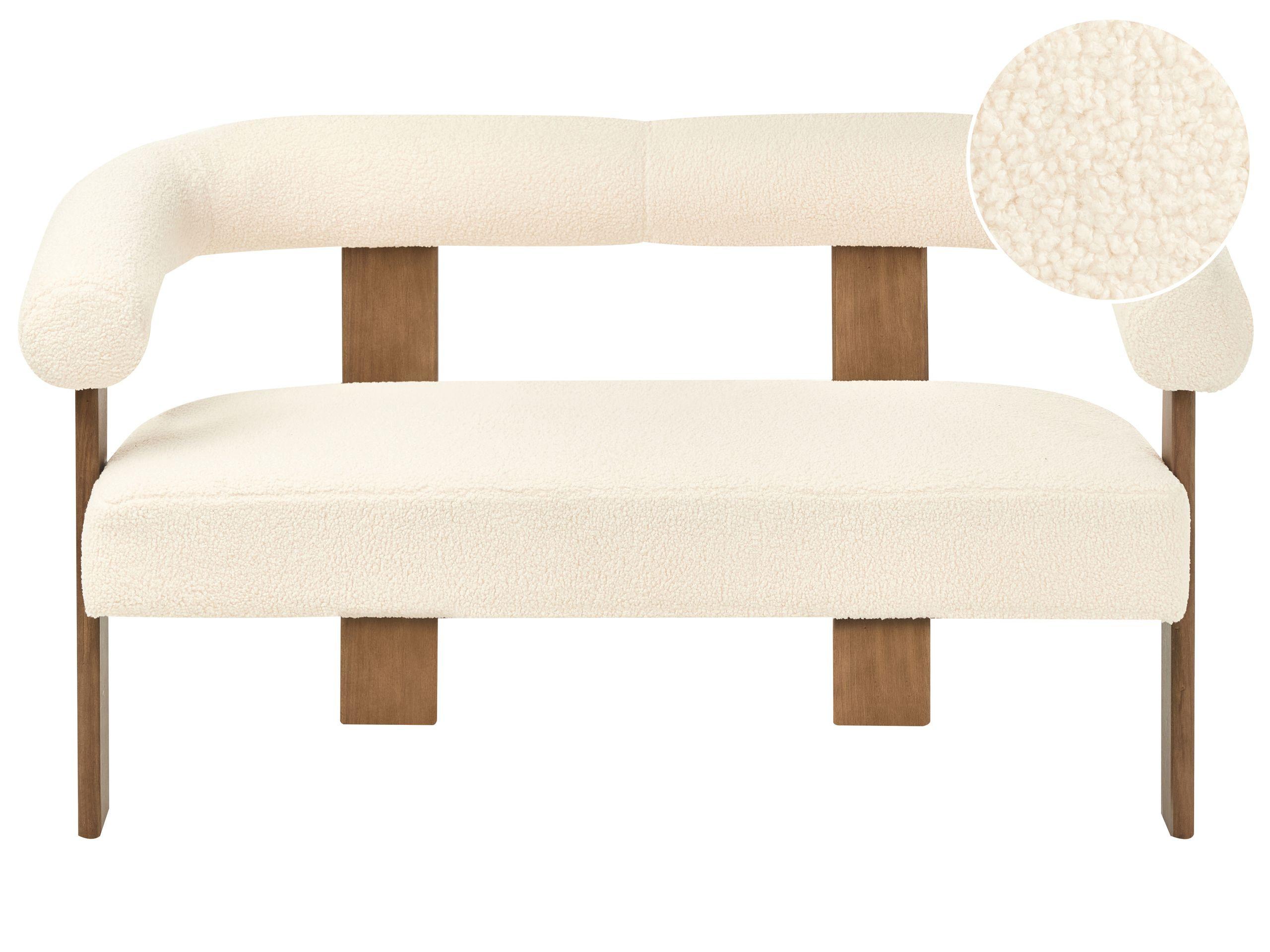 Beliani 2 Sitzer Sofa aus Bouclé Retro ILBRO