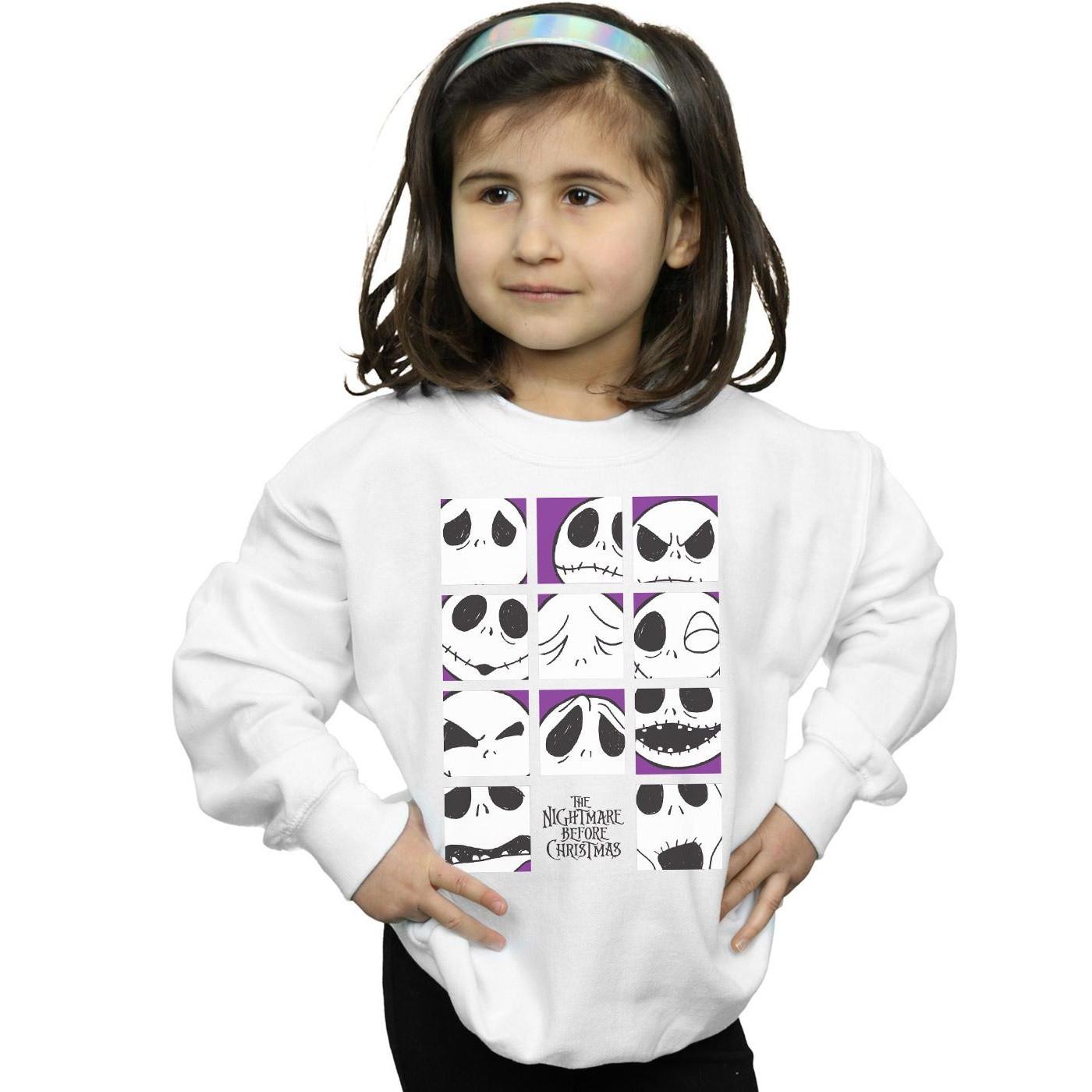 Disney Nightmare Before Christmas Many Faces Of Jack Sweatshirt