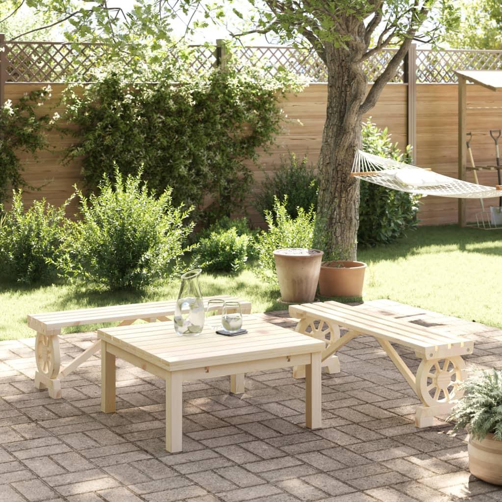 VidaXL Gartenbank holz